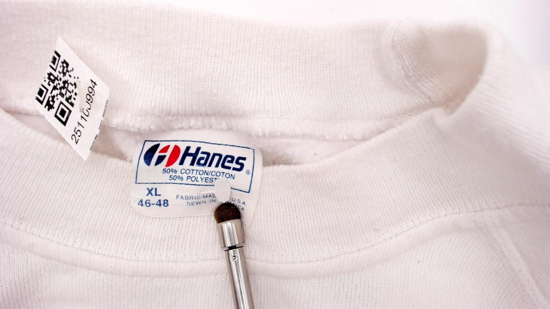 90s Steamboat Mountain Hanes Sweatshirt White Raglan Graphic XL