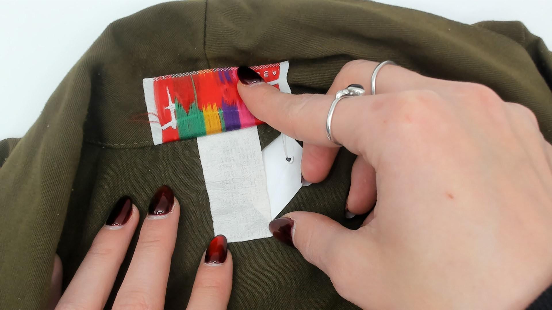 90s Olive Green Blazer Single Button Shawl Collar Jacket Medium M