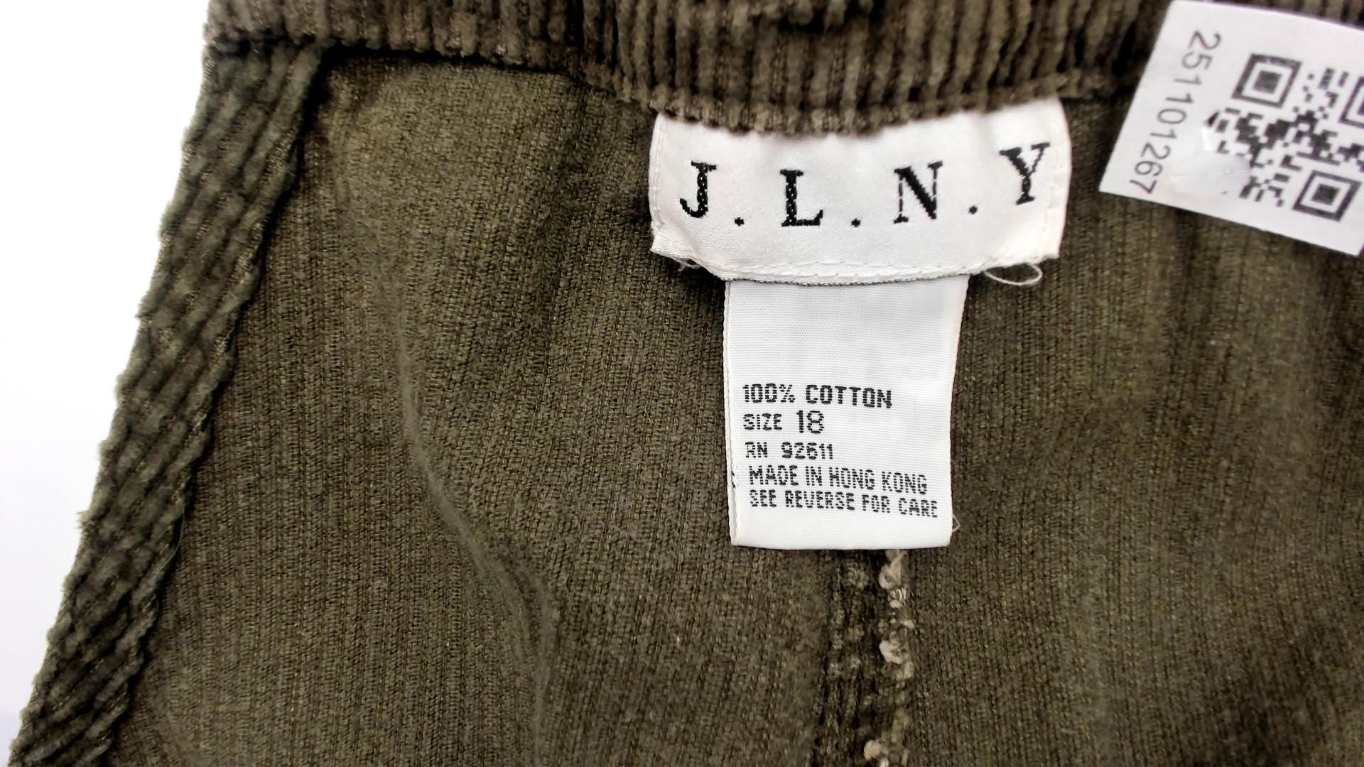90s Olive Green Corduroy Overall Shorts Adjustable Straps Cross-Back Large L