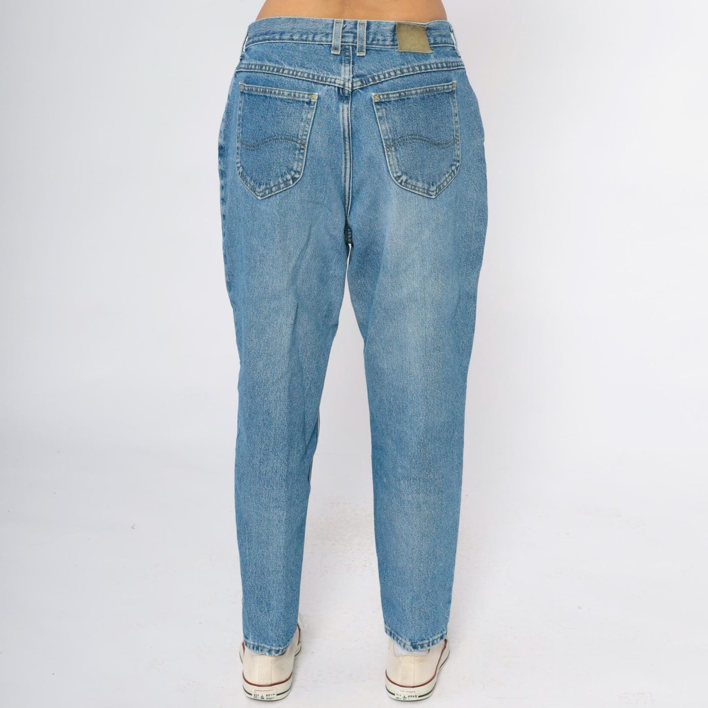 90s Lee High-Waisted Straight Leg Jeans Medium Wash Denim Large L