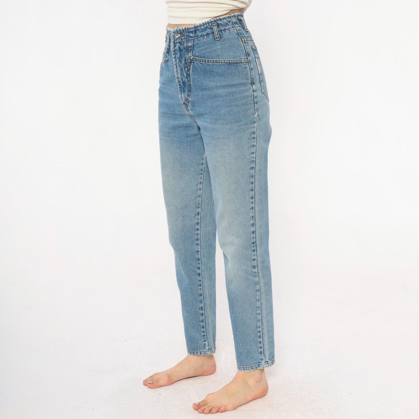 90s Unionbay Light Wash High-Waisted Straight Leg Denim Jeans Medium M