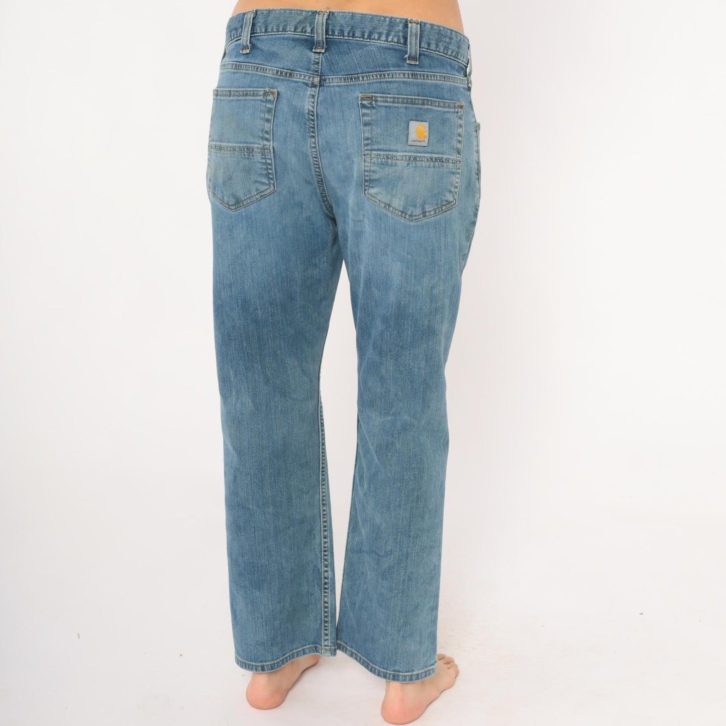 Carhartt Jeans 2000s Light Wash Straight Leg Five Pocket Denim 34 x 28