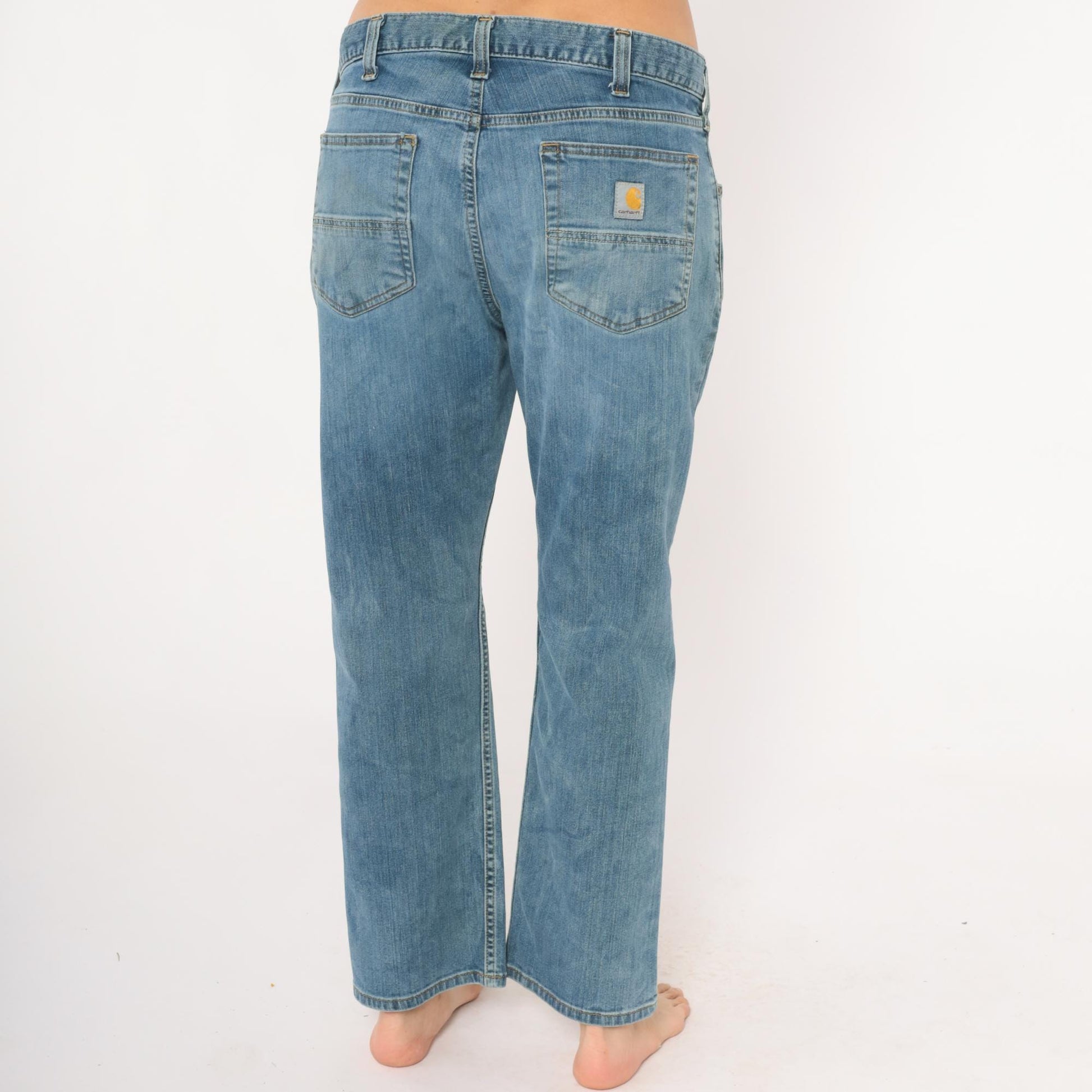 Carhartt Jeans 2000s Light Wash Straight Leg Five Pocket Denim 34 x 28