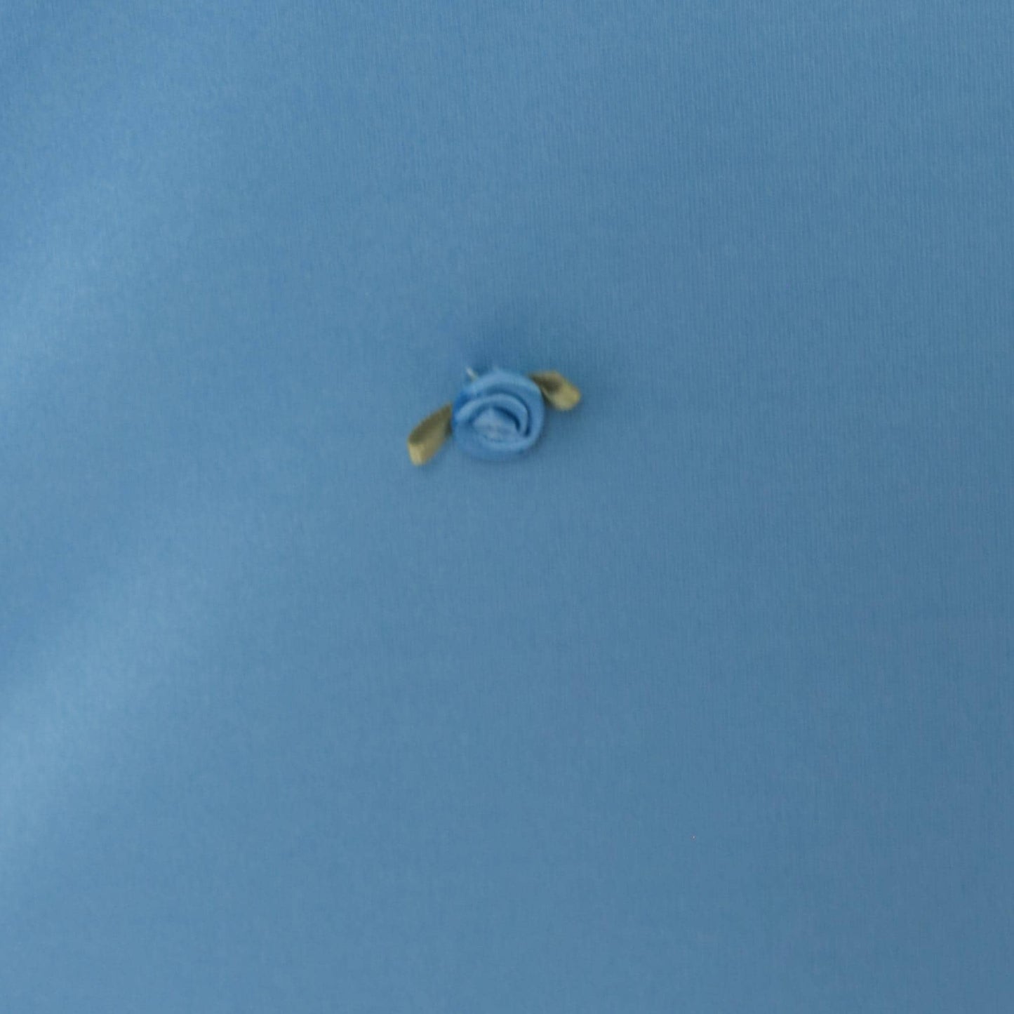 70s Sky Blue Maxi Dress Spaghetti Strap Rosette Detail Side Slit Extra Small XS