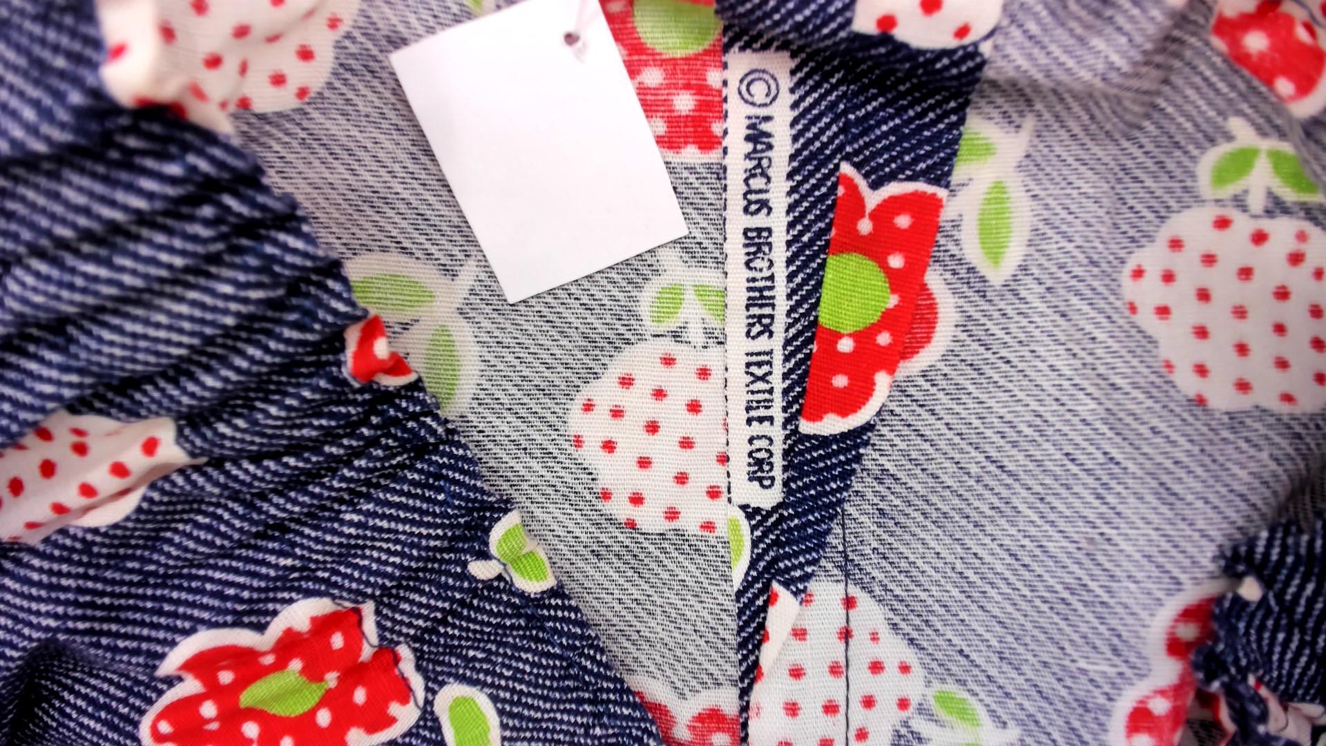 70s Navy Floral Maxi Skirt Strawberry Print Cotton Ruffle Hem Large L