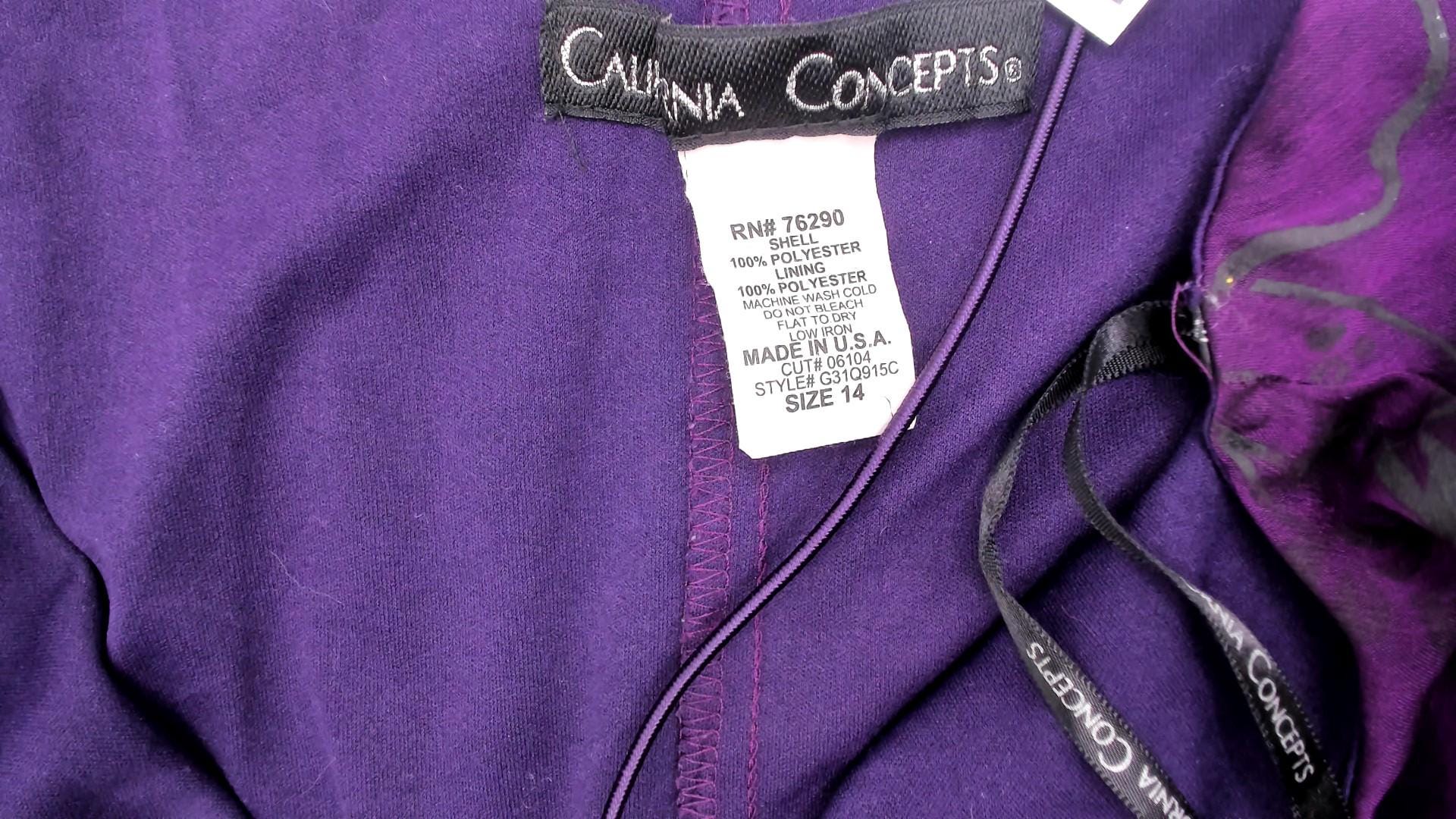 Y2K Purple Cowl Neck Slip Dress Floral Chiffon Overlay Spaghetti Strap Extra Large XL