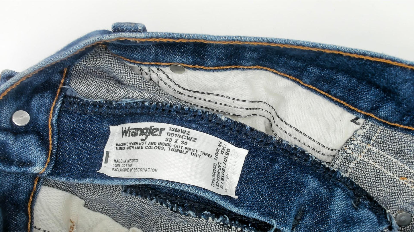 90s Wrangler Cowboy Cut Jeans Medium Wash Straight Leg Cotton 33x30 Large