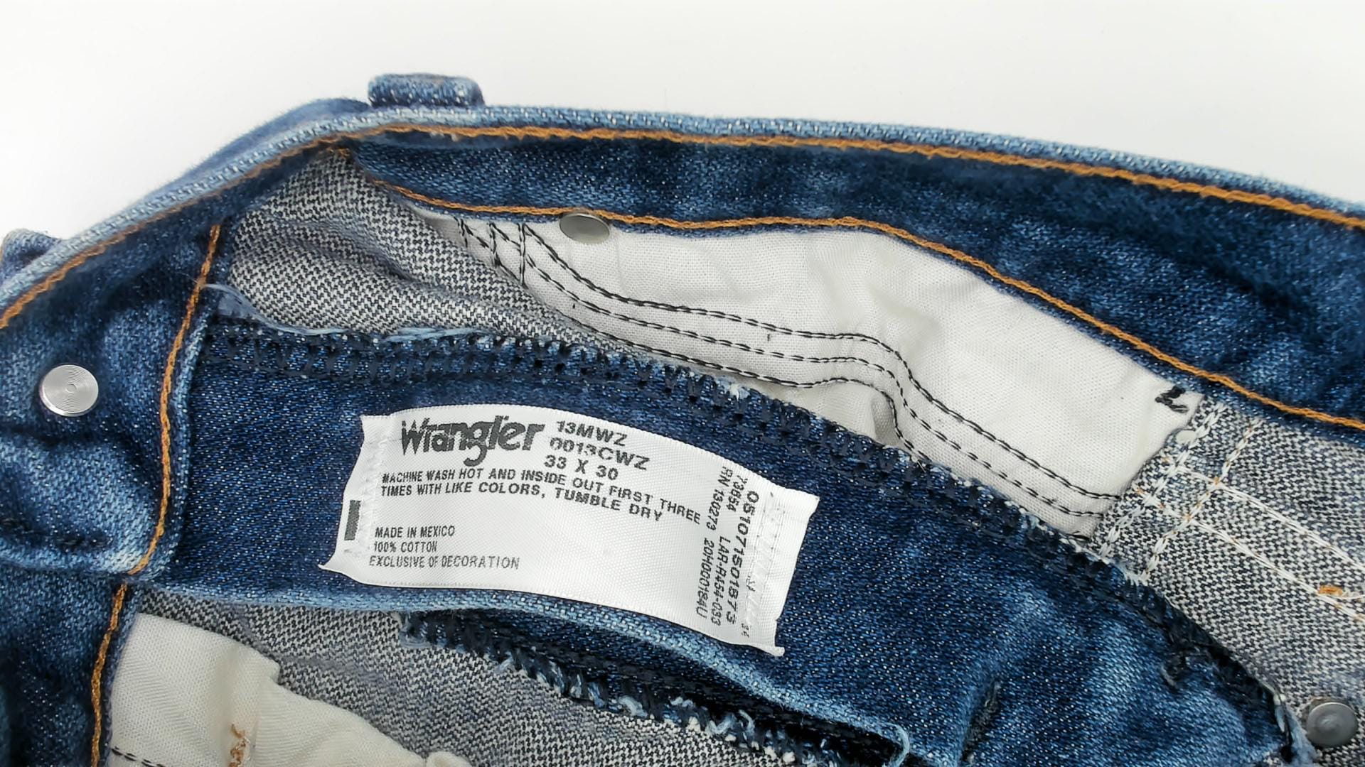 90s Wrangler Cowboy Cut Jeans Medium Wash Straight Leg Cotton 33x30 Large
