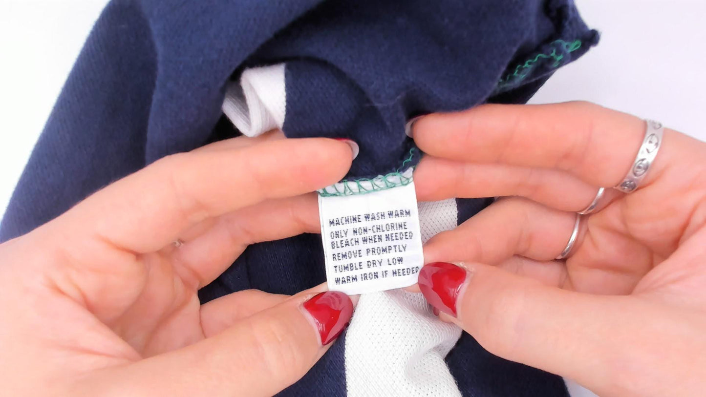 Polo Ralph Lauren Green Striped Rugby Polo Colorblock Navy XXL