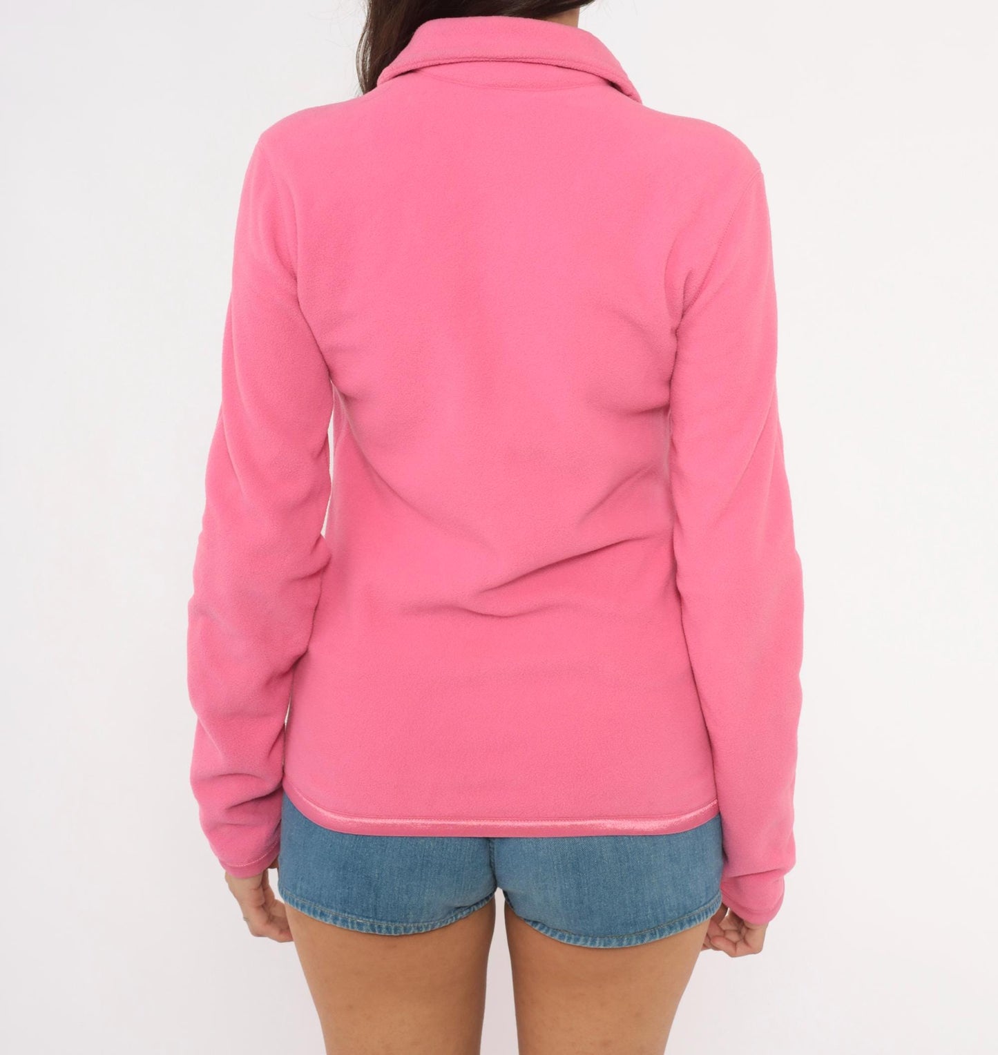2000s Nike Therma-Fit Pink Fleece Jacket Full Zip Small S