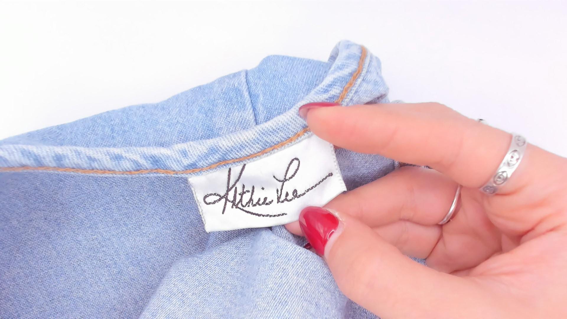 90s Kathie Lee Light Wash Denim Maxi Slip Dress Spaghetti Strap Medium