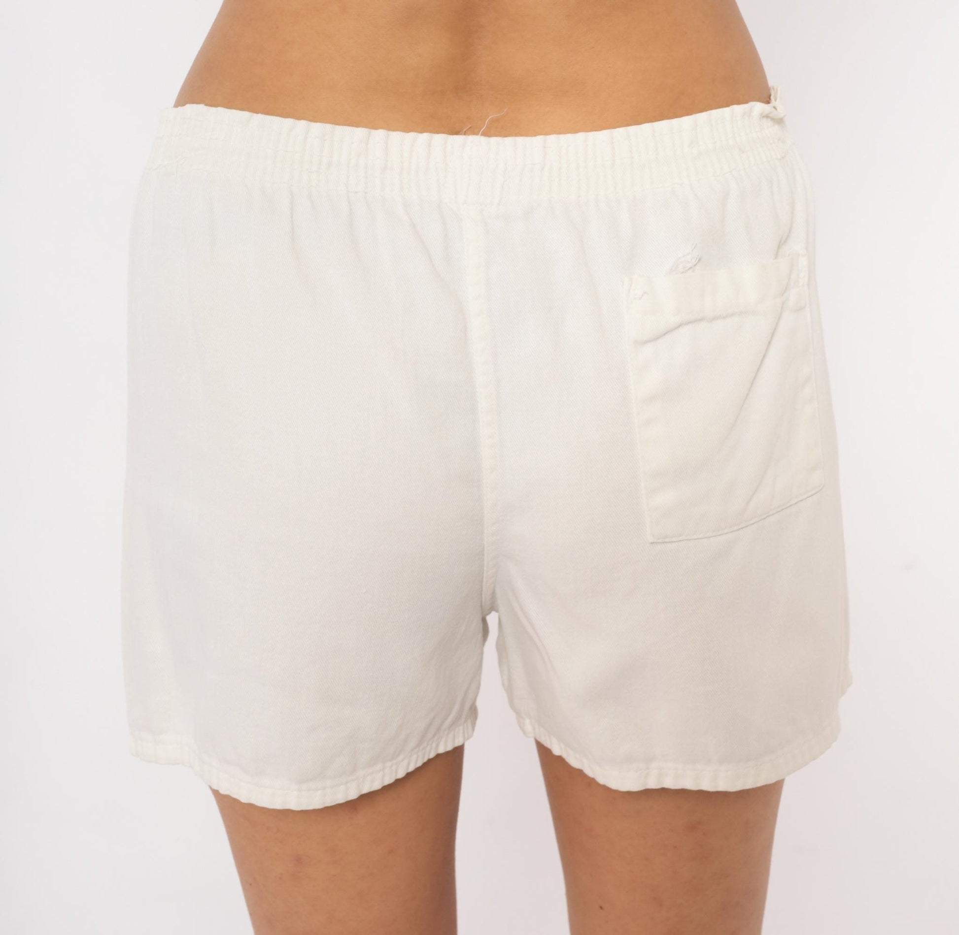 80s Beach Doctor Coast Guard Key West Cotton Shorts White Medium M