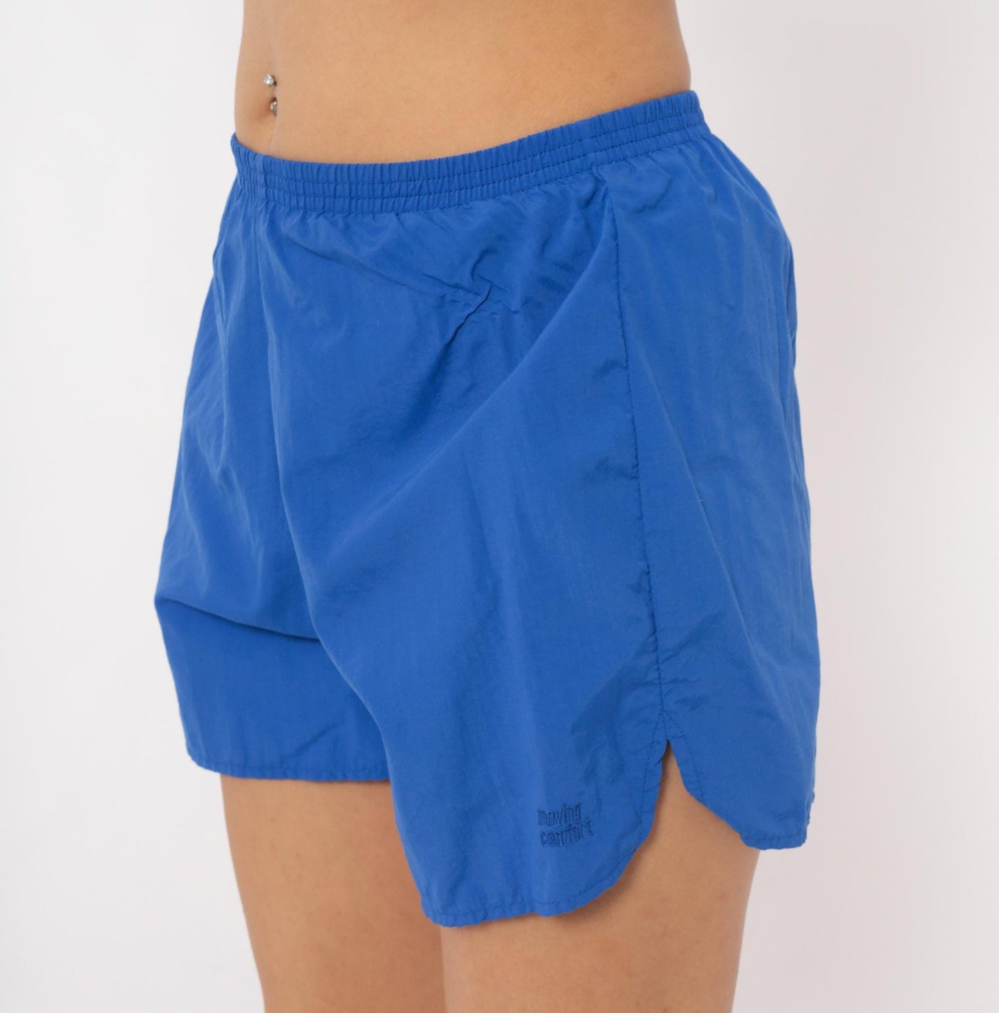 80s Moving Comfort Cobalt Running Shorts Nylon Athletic Small