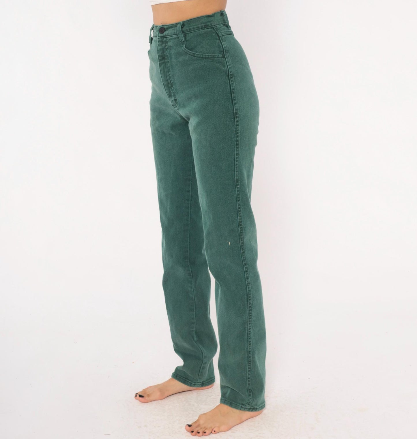 Y2K Roper Sage Green High Rise Straight Leg Jeans Extra Small XS