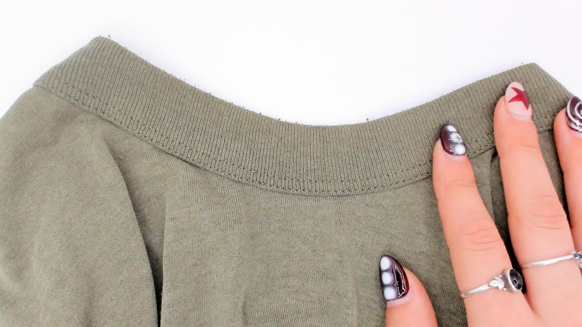 80s Olive Green Cotton Crew Neck Tee Blank Plain Unisex Medium