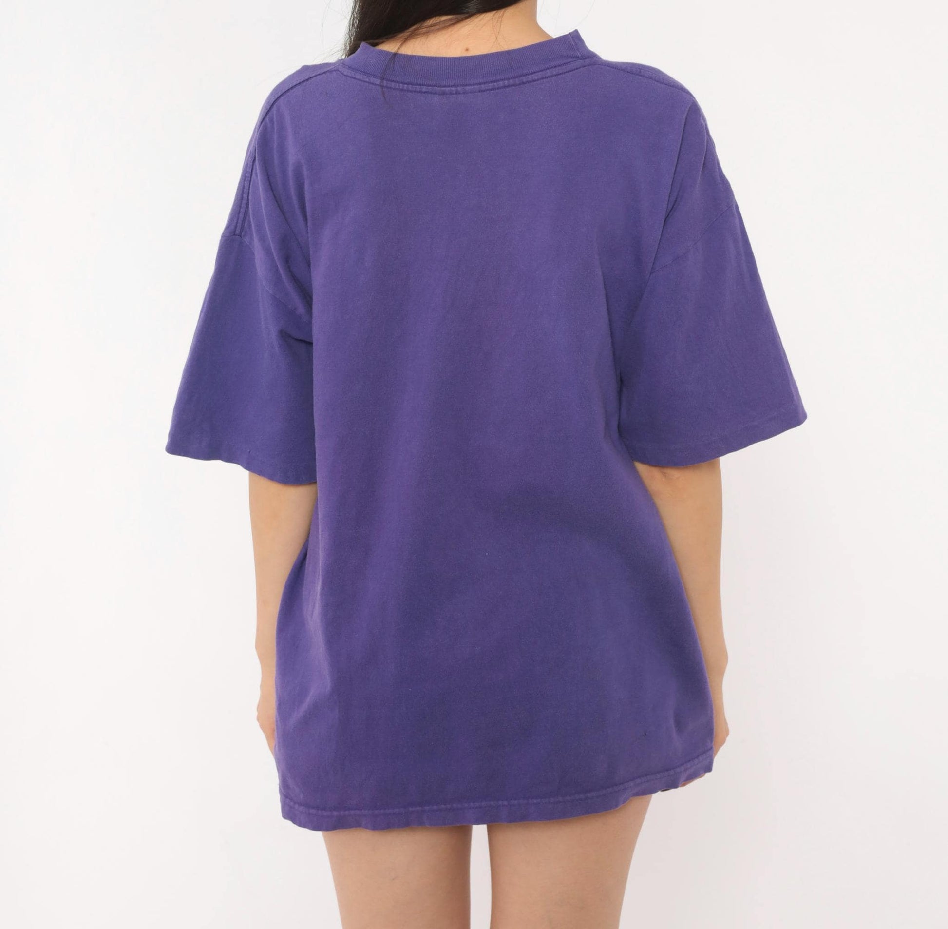 90s Murina Purple Southwestern Cowgirl Cactus Graphic Tee Cotton Large