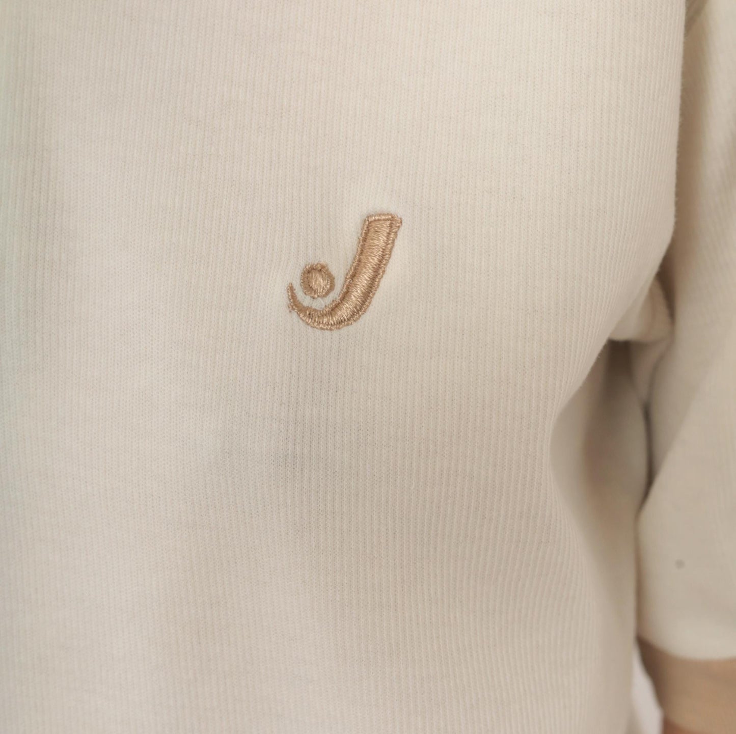 80s Jantzen Polo Cream Tan Color Block Snap Button Knit Top Small S