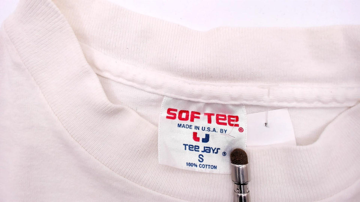 90s Softee Teejays Hawaii Whale Tail Graphic Tee White Cotton Medium