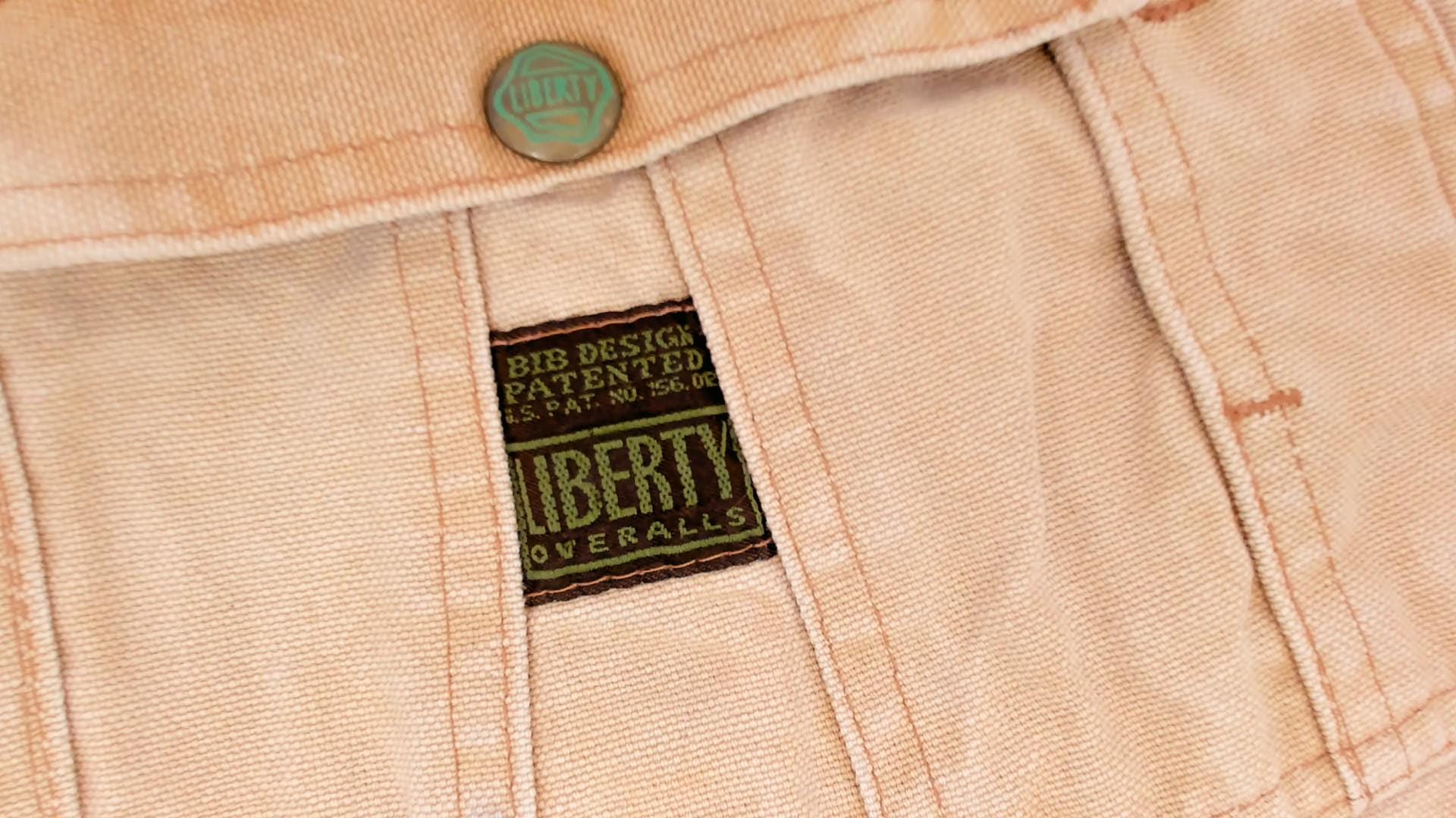 90s Liberty Canvas Bib Overalls Tan Workwear Unisex Large
