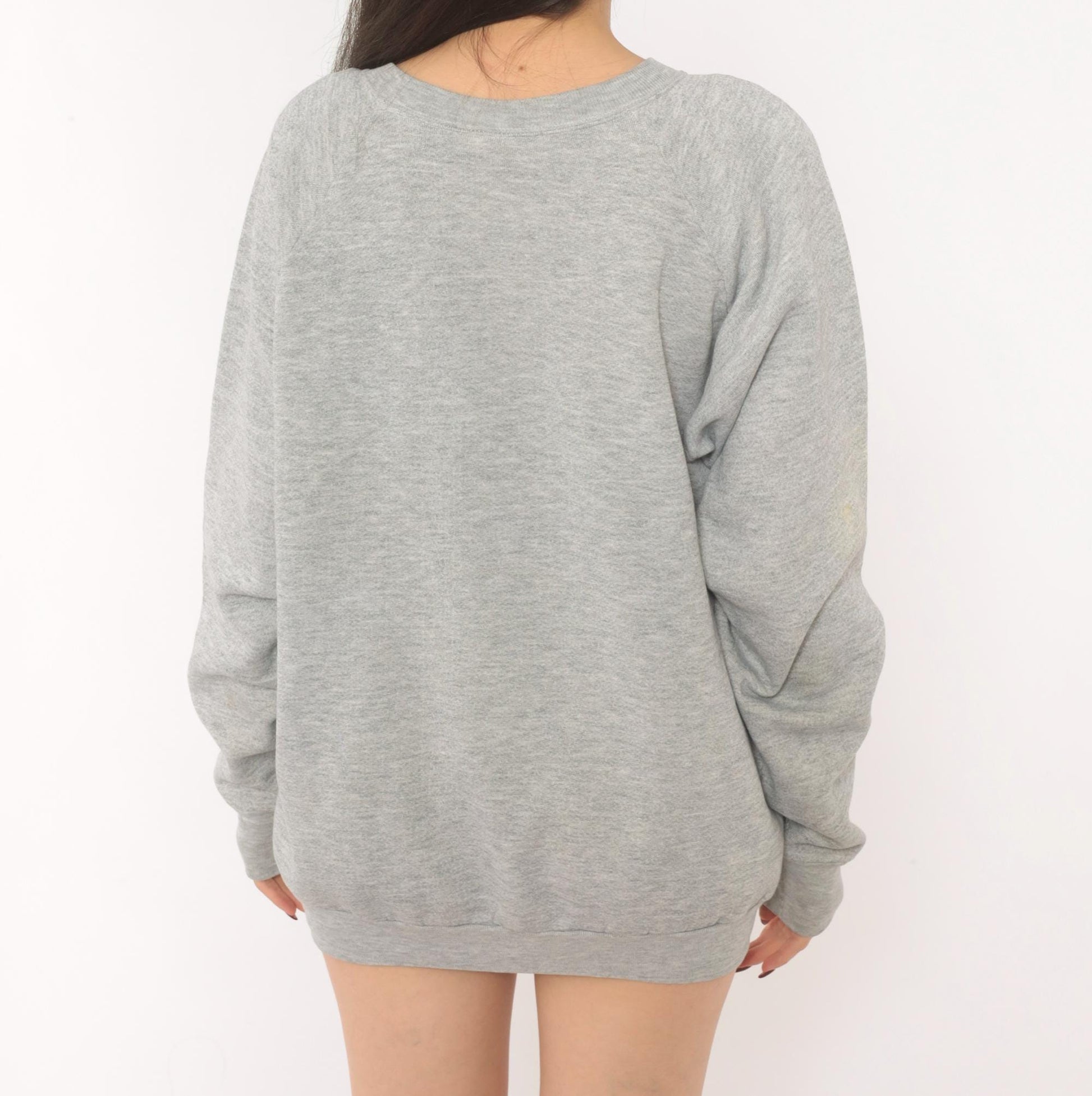 90s Fruit Of The Loom Baltimore Nautical Anchor Sweatshirt Grey Heather Extra Large