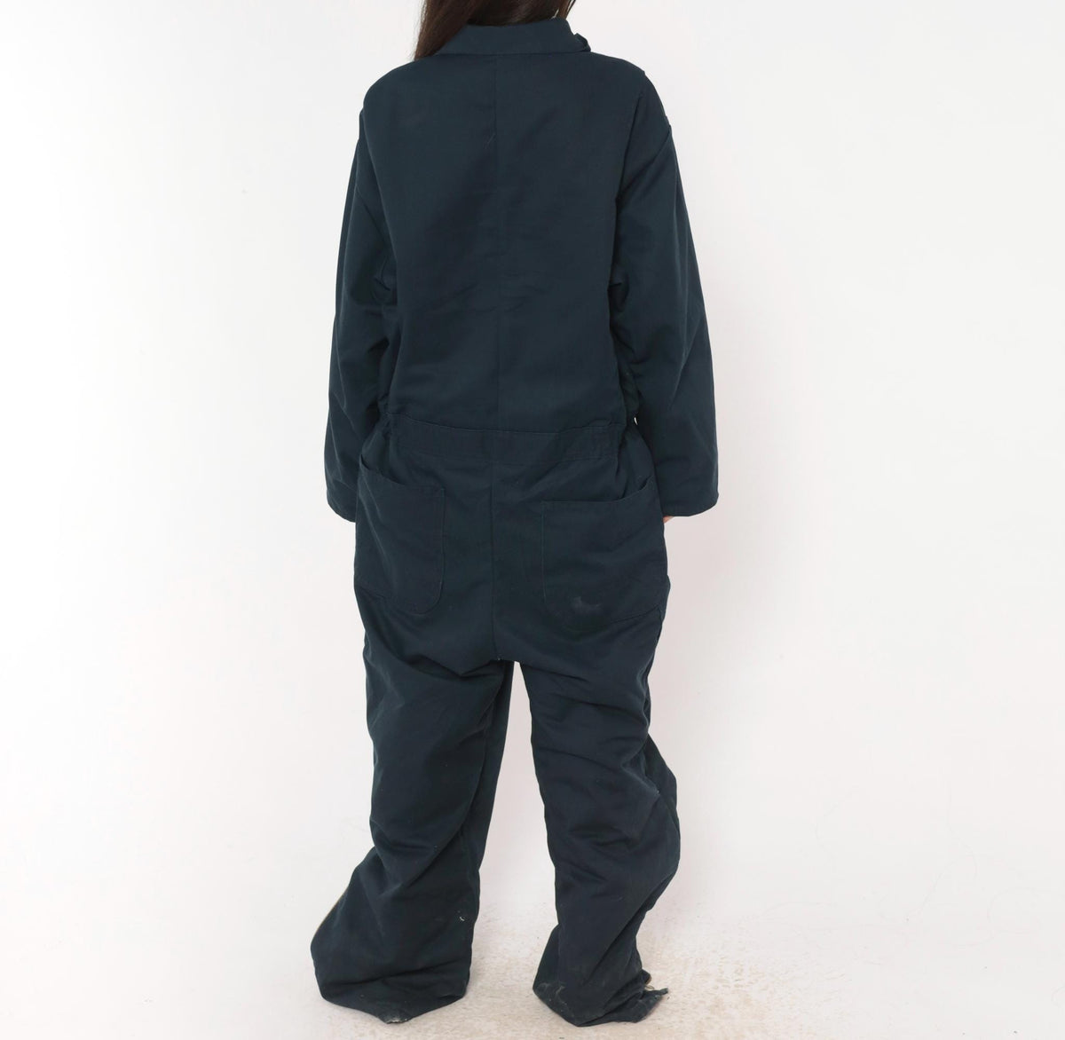 90s Cintas Navy Insulated Coveralls Quilted Lining Workwear Jumpsuit Large