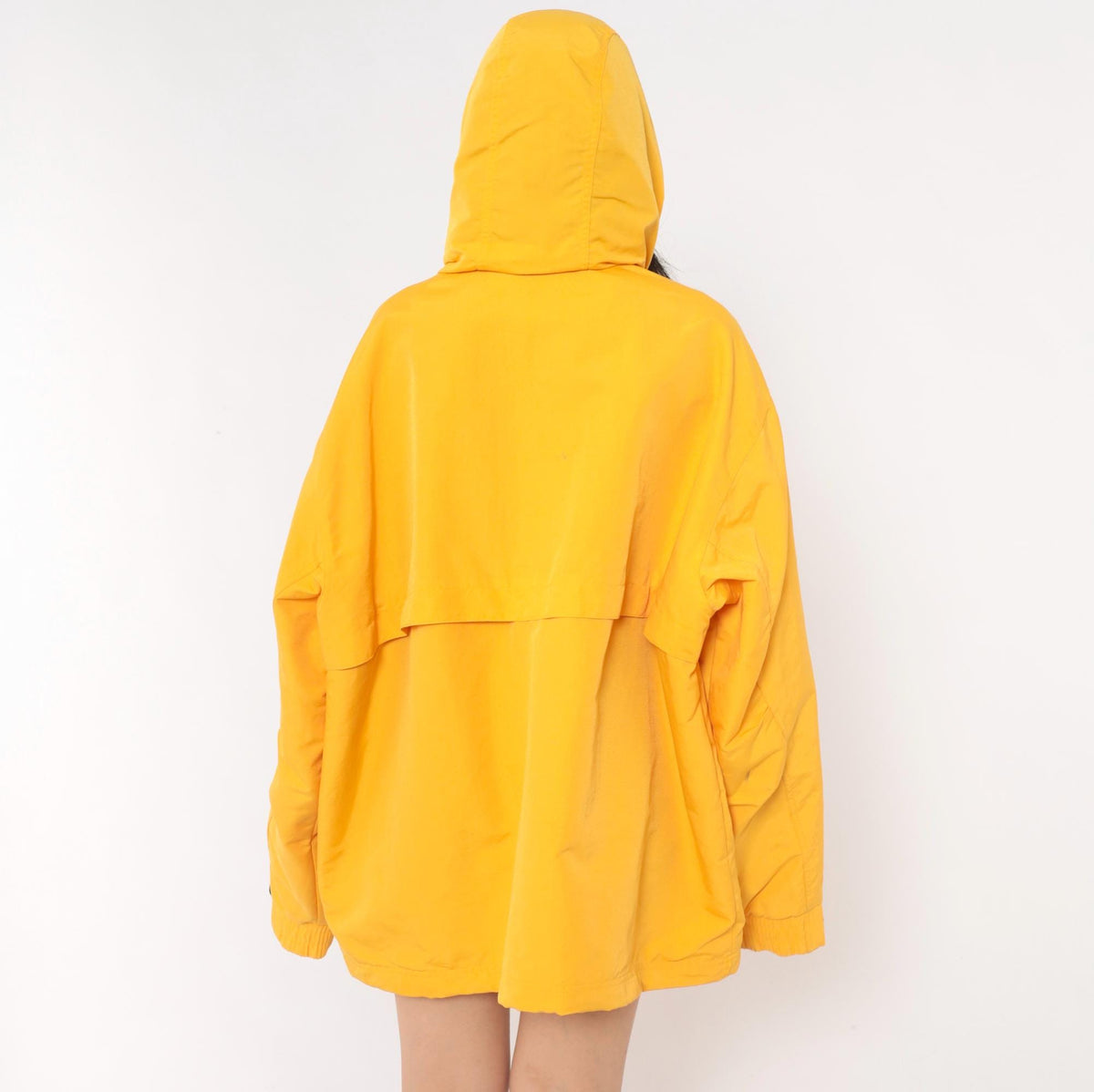 2000s Carhartt Yellow Hooded Windbreaker Jacket Storm Flap XXL