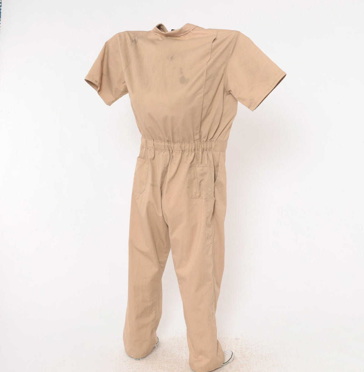 90s Kolossus Tan Coveralls Jumpsuit Short Sleeve Workwear Plus Size 3XL