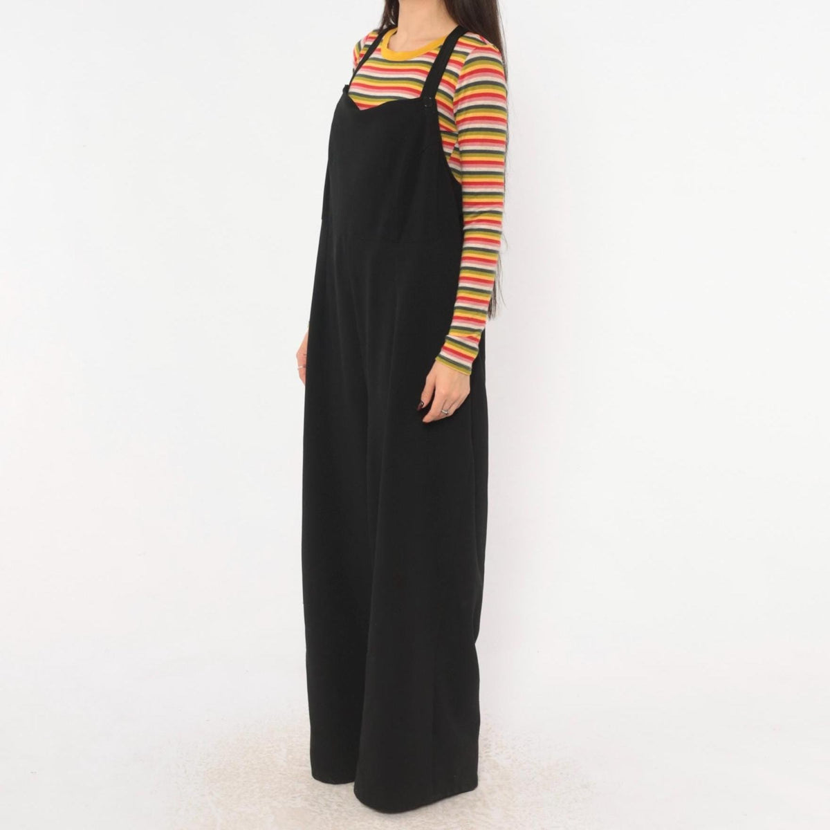 90s Visual FX Black Wide Leg Jumpsuit Plus Size XXL