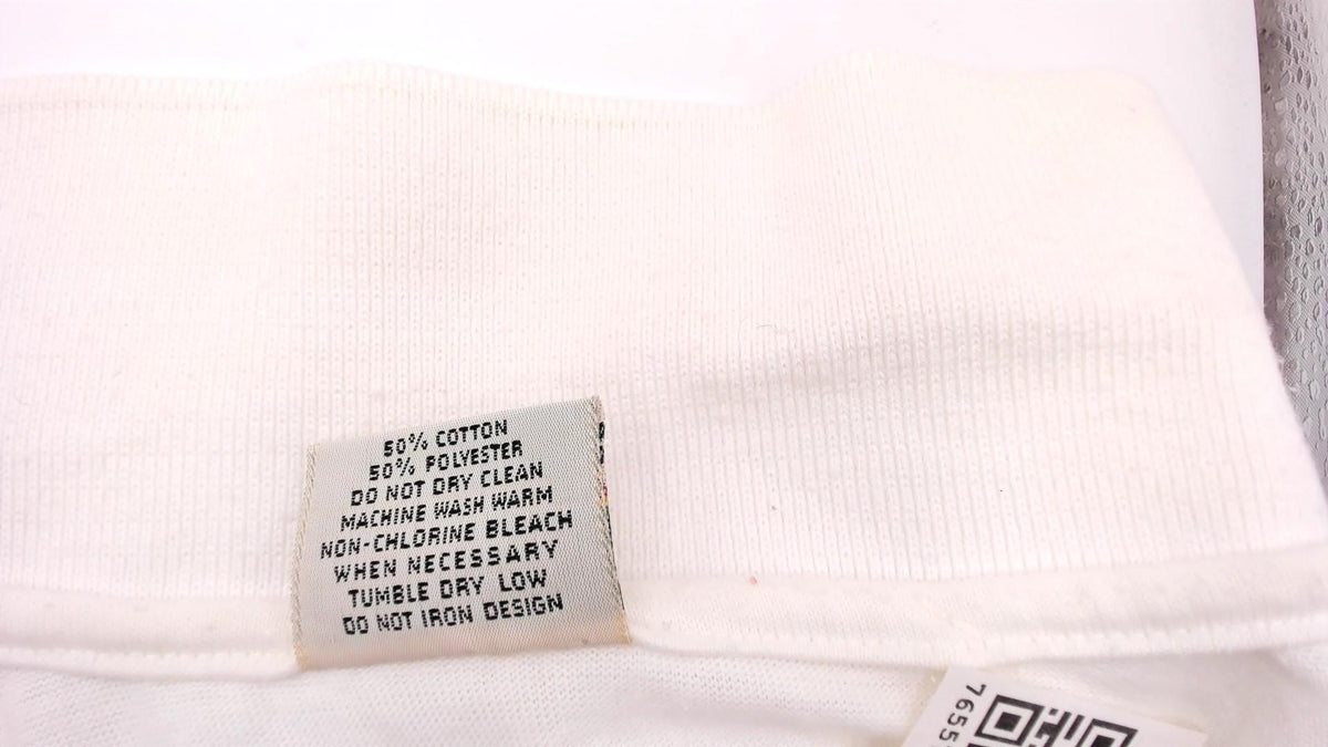80s Fort Myers Beach Yacht Club Polo Shirt White Cotton Small