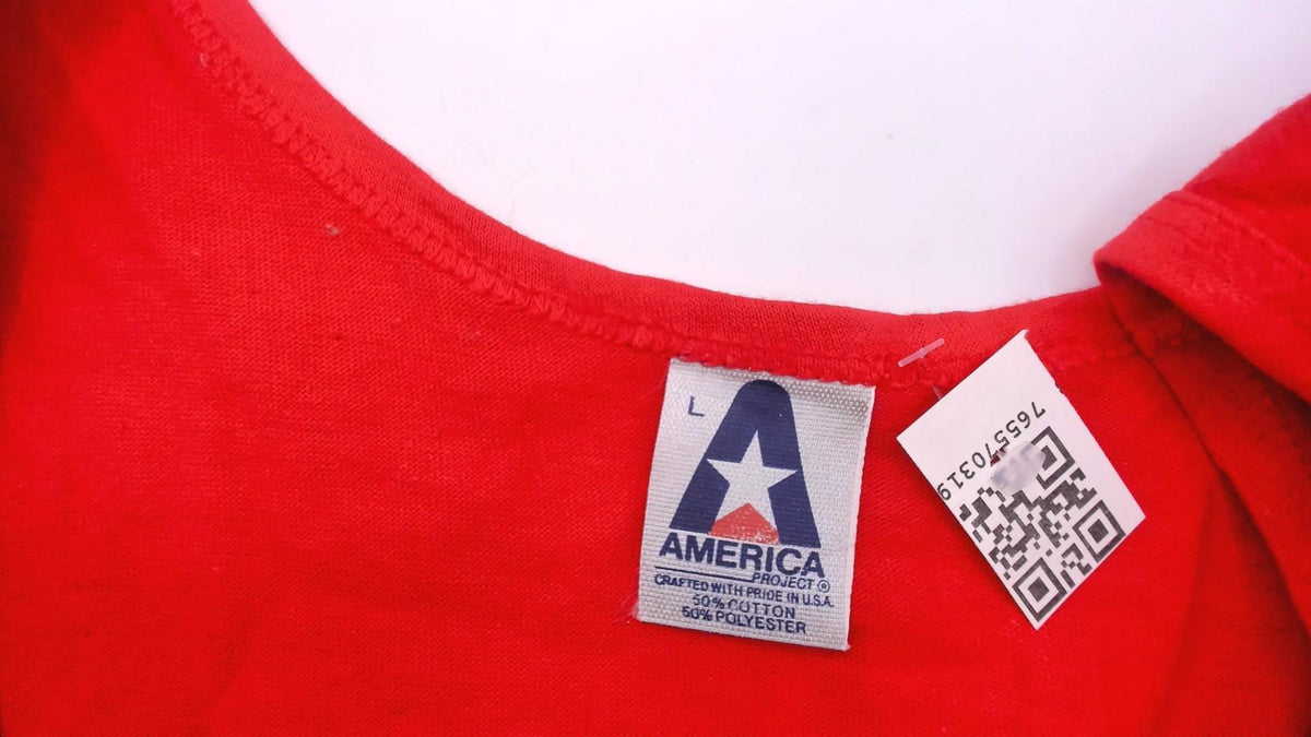 90s Red Antigua Caribbean Tank Top Graphic Sleeveless Large L