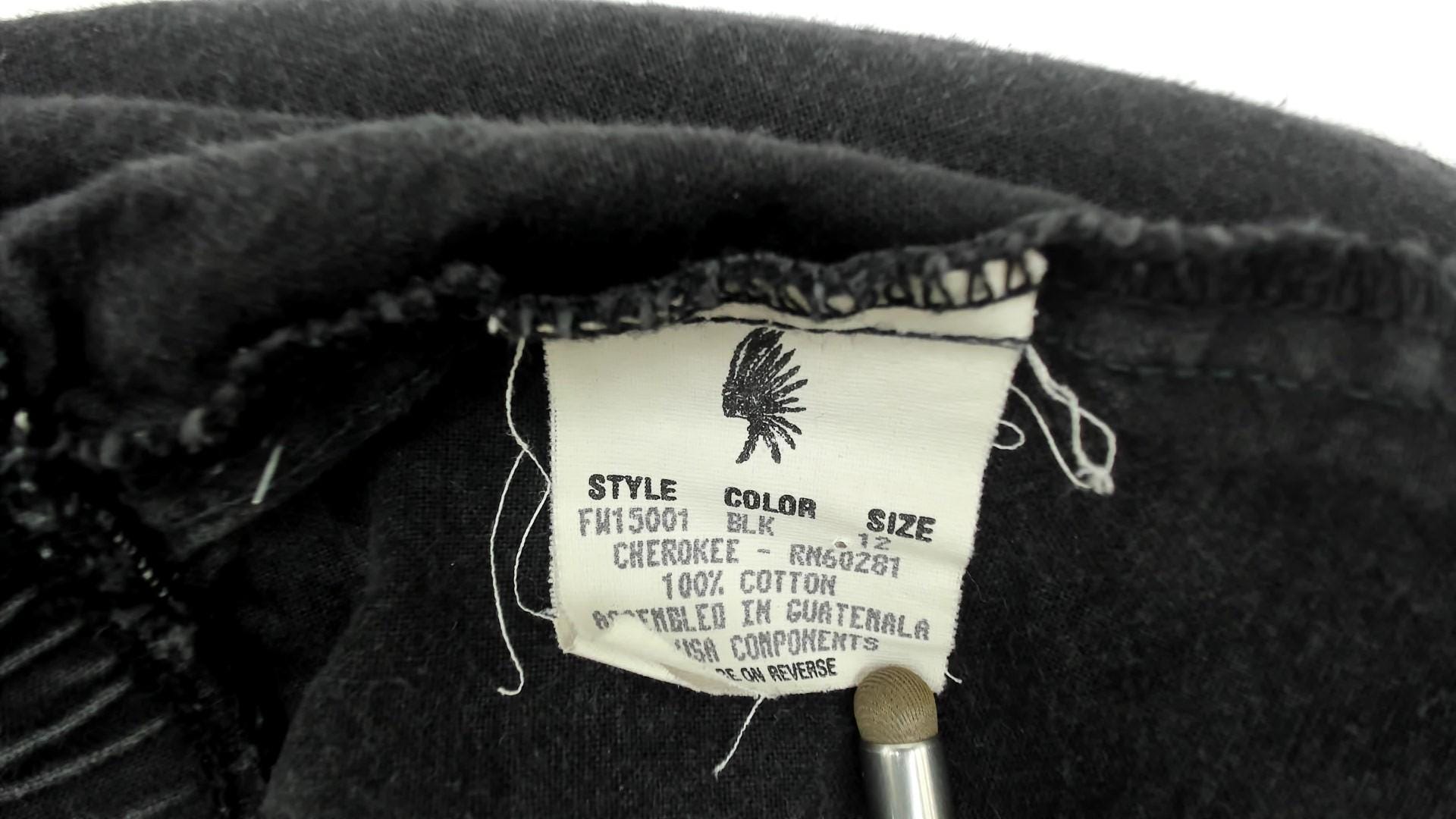 90s Cherokee Black Cotton Utility Shorts Elastic Waist Small