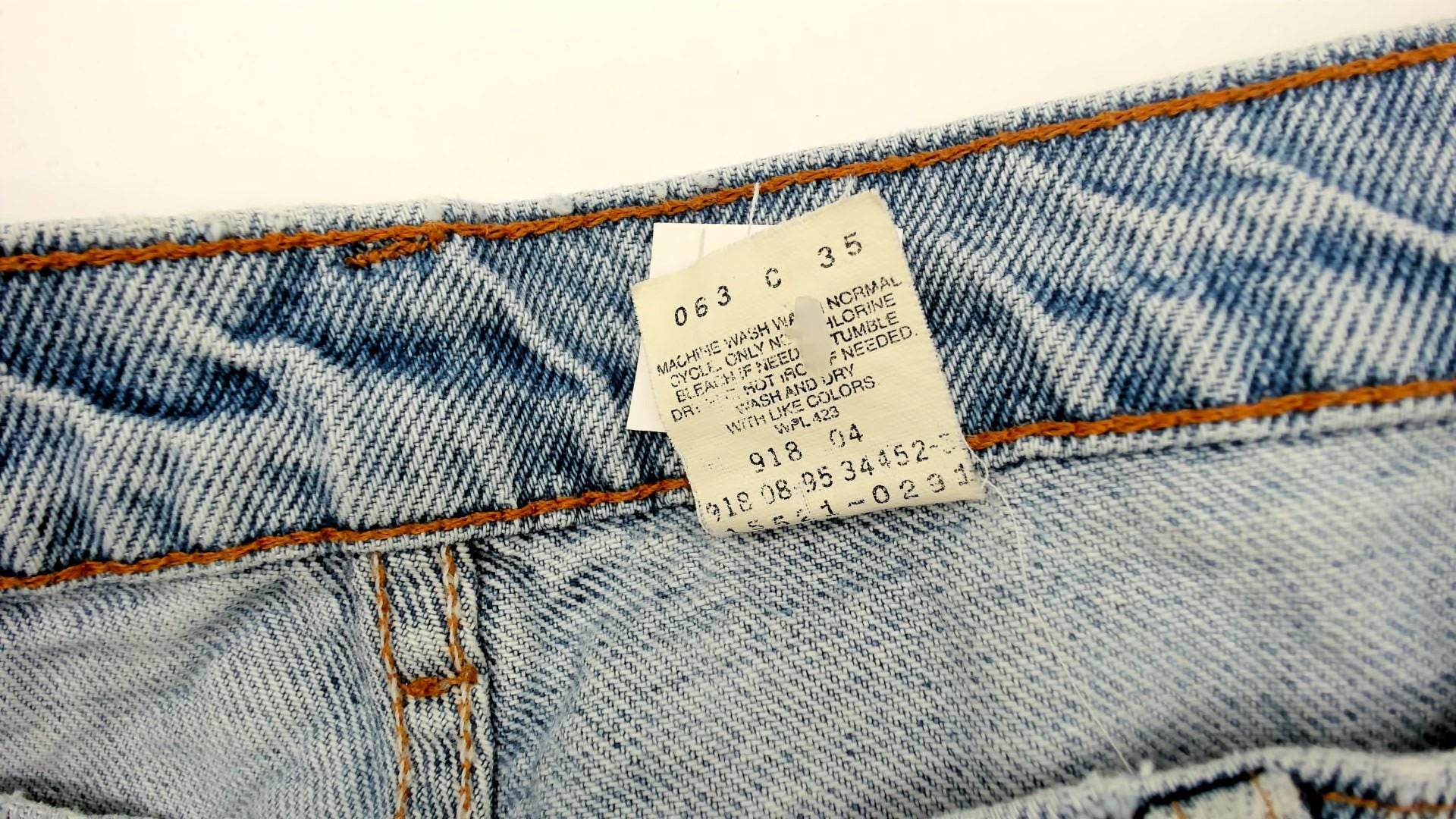 Levi's 521 High Waist Mom Jeans Blue Denim Tapered 90s 16 Long
