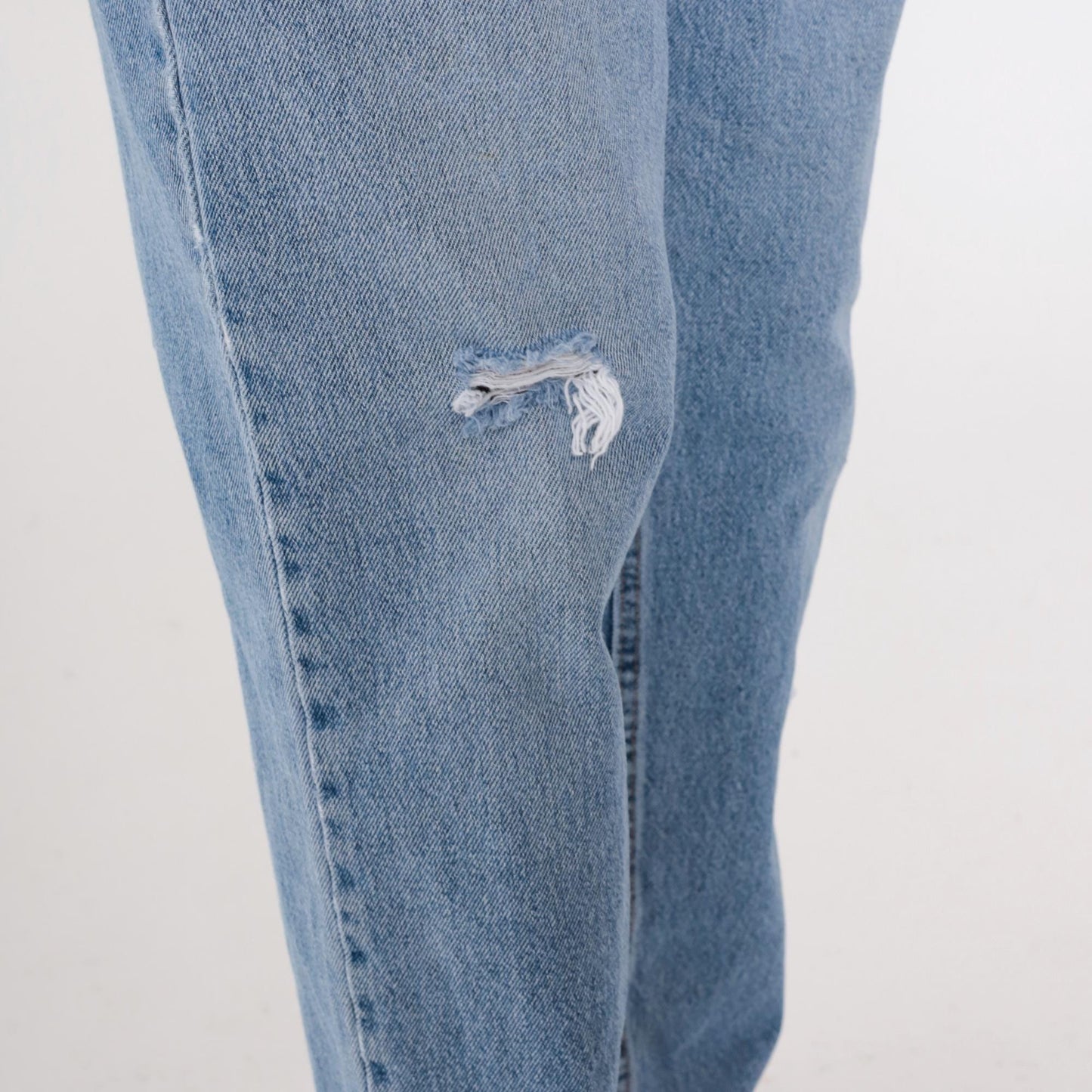 90s Old Navy Light Wash Distressed Jeans High Waist Straight Leg Medium