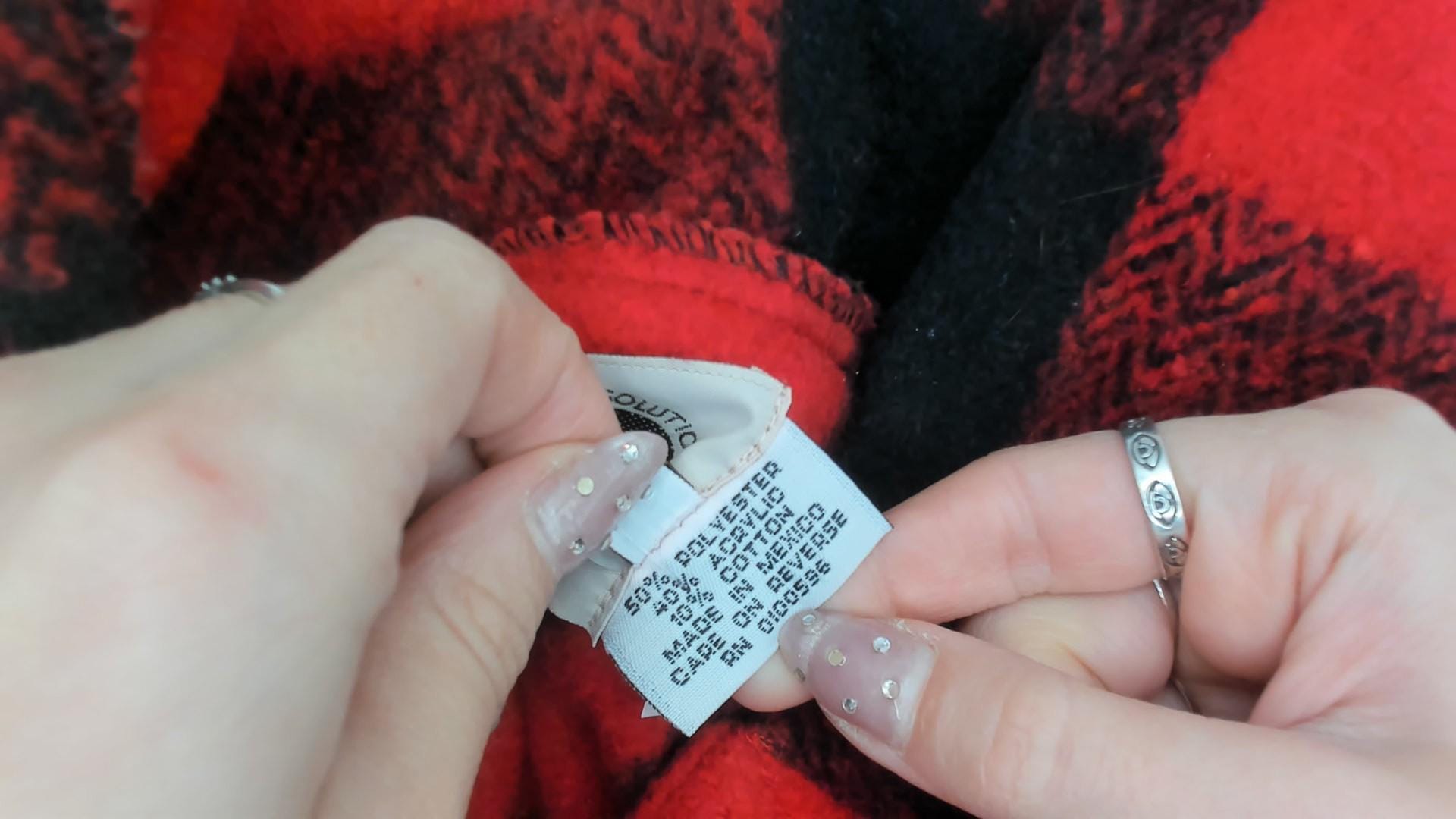 90s Buffalo Plaid Hoodie Red Black Half-Zip Earth Ragz Fleece Large L