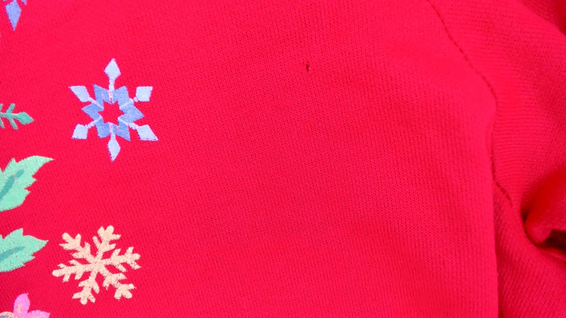 90s Hot Pink Floral Snowflake Embroidered Sweatshirt Crewneck Extra Large XXL