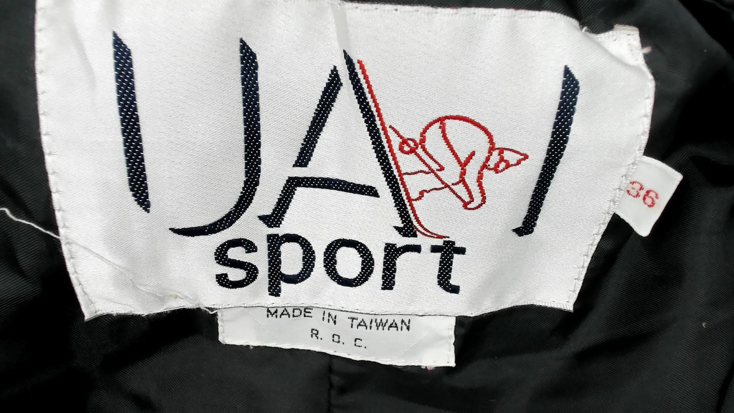 90s UA Sport Black Ski Overalls Insulated Suspender Straps Medium