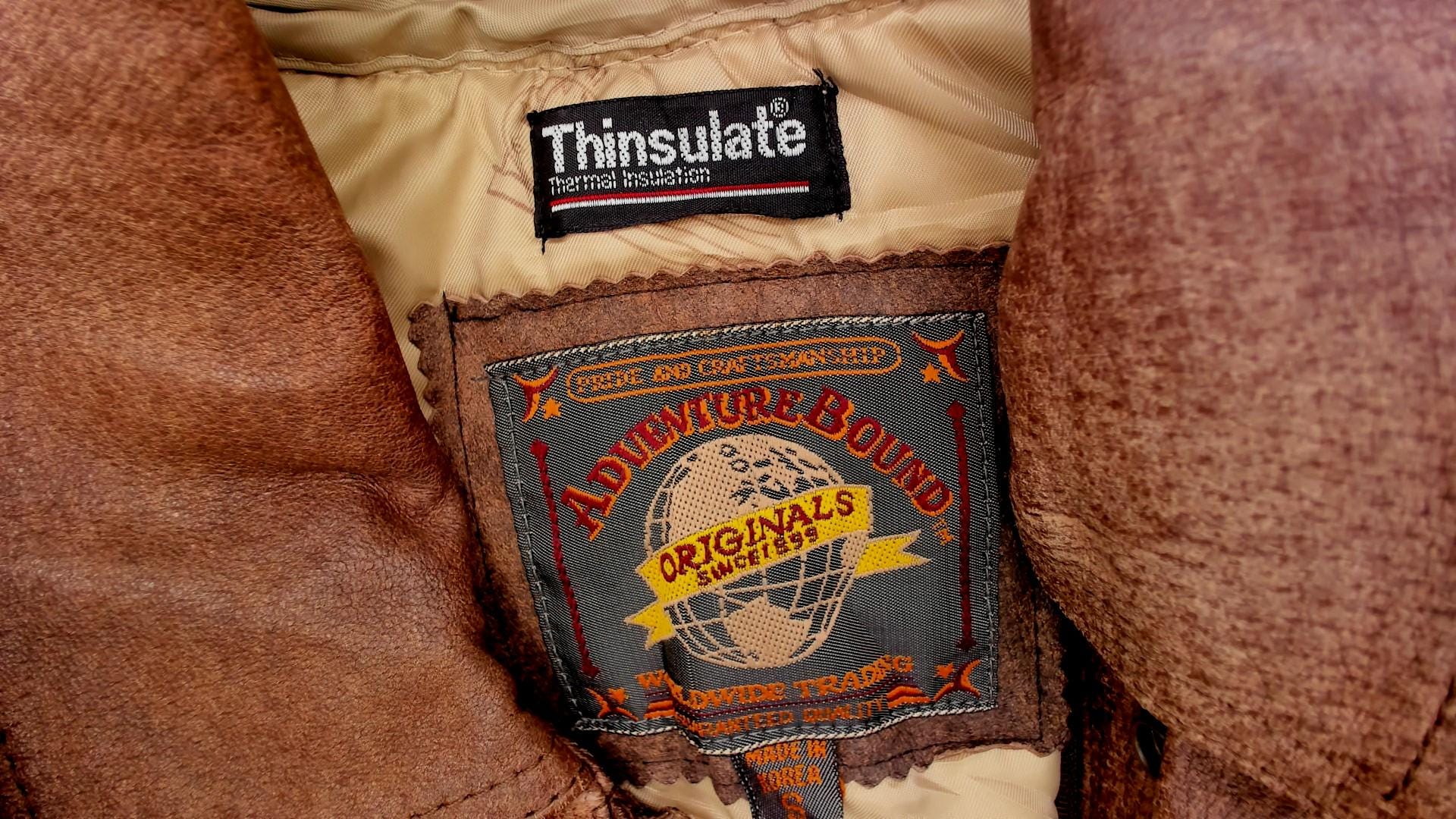 90s Adventure Bound Brown Leather Jacket Cropped Belted Small S