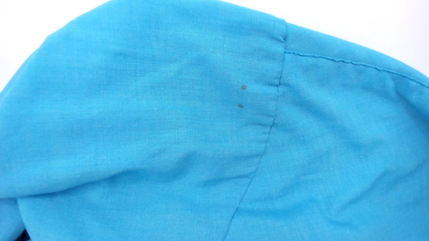 80s Sheplers Turquoise Western Shirt Pearl Snap Collared Long Sleeve Large