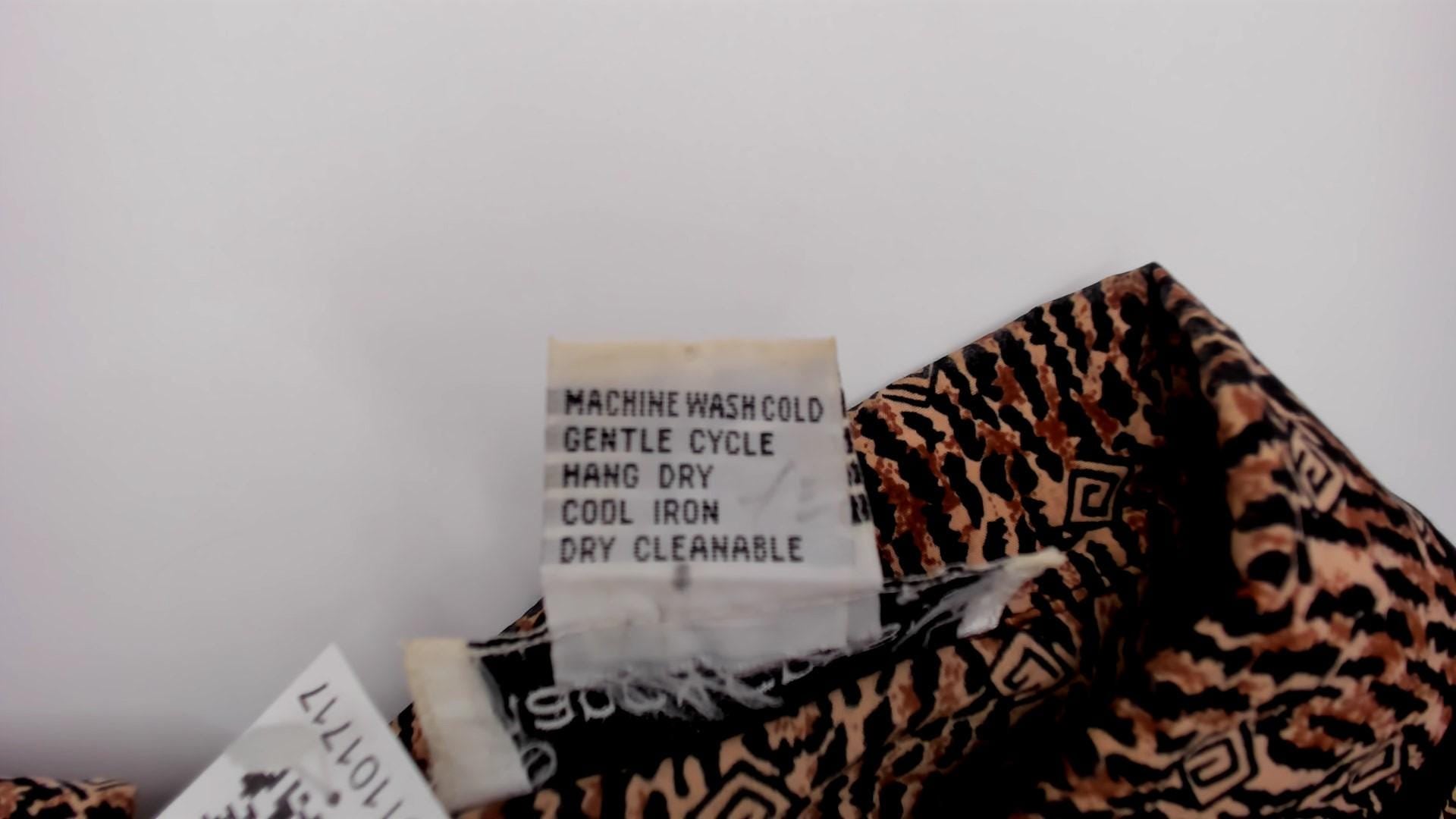 Y2K Nancy Crystal Cropped Jacket Brown Animal Print Peter Pan Collar Large L