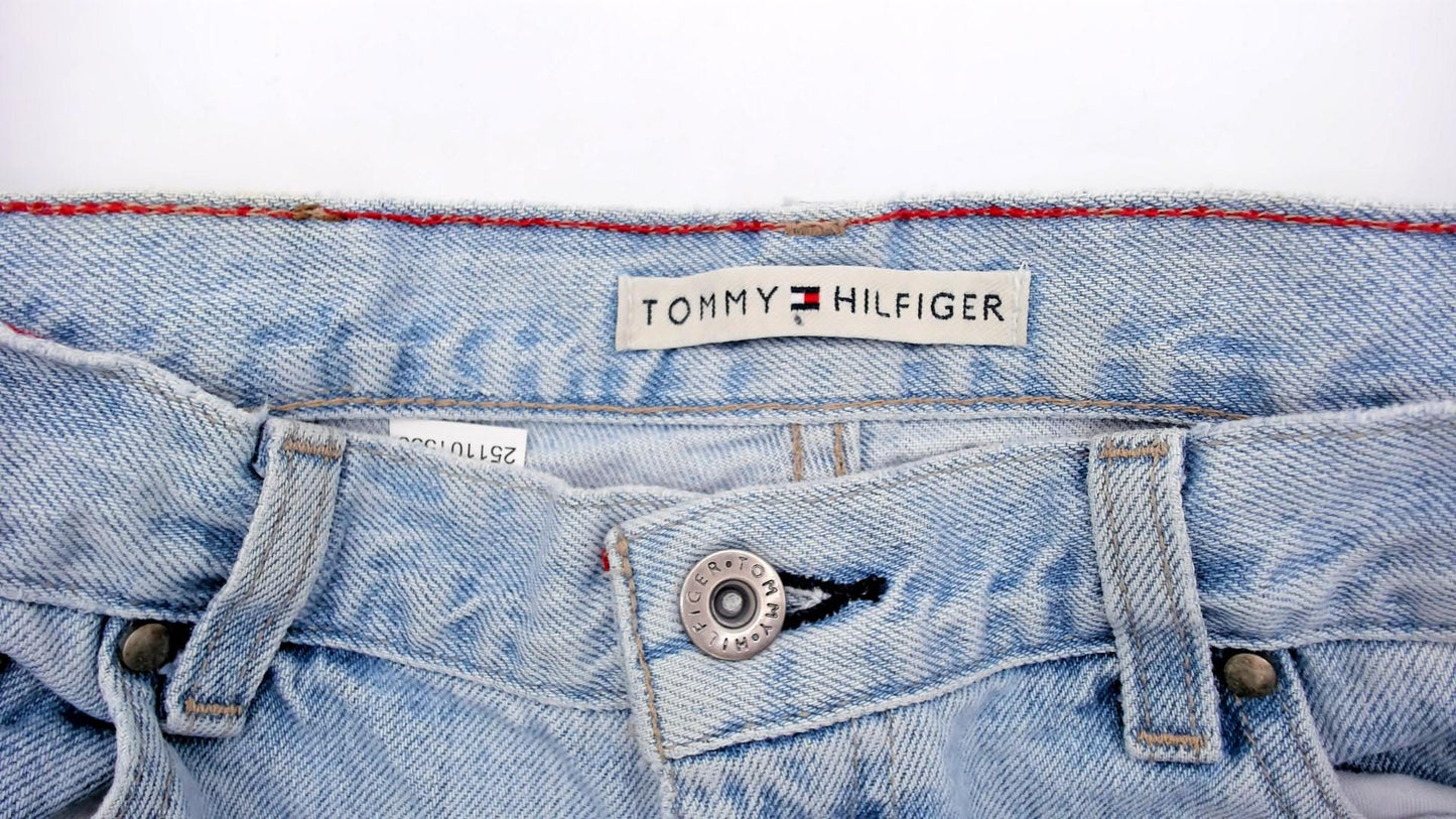 Tommy Hilfiger Y2K Light Wash Denim Cropped Ankle Jeans Small S