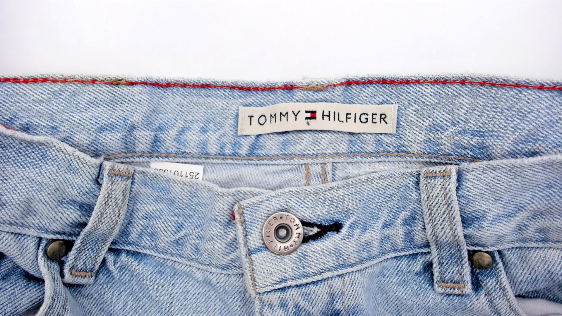 Tommy Hilfiger Y2K Light Wash Denim Cropped Ankle Jeans Small S