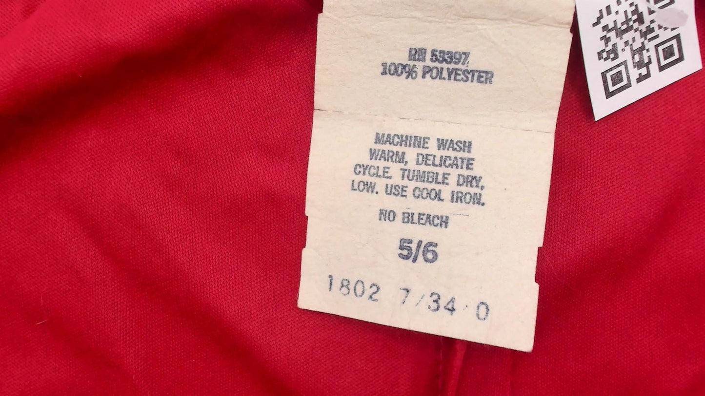 70s Cranberry Red Midi Dress Prairie Peasant Tiered Ruffle Drawstring Small Medium
