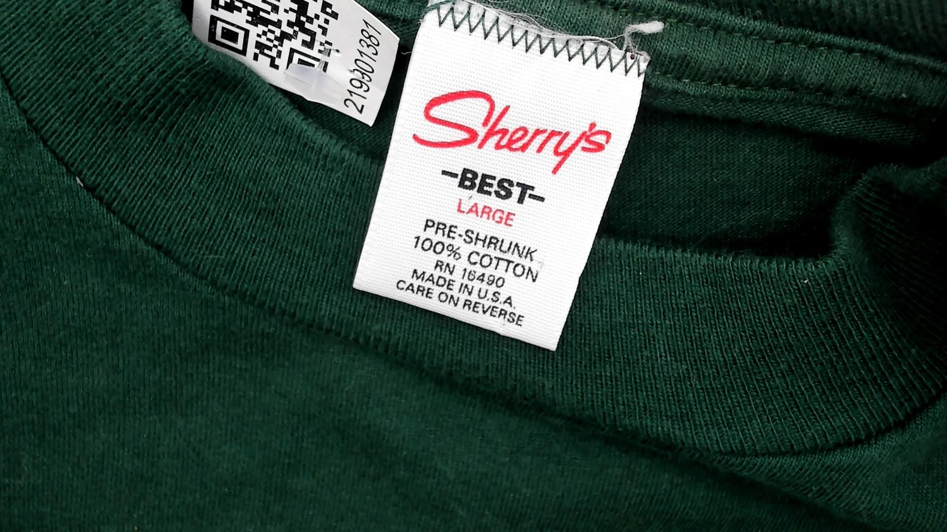 90s Hearst Castle California Tourist Tee Forest Green Cotton Graphic Large L