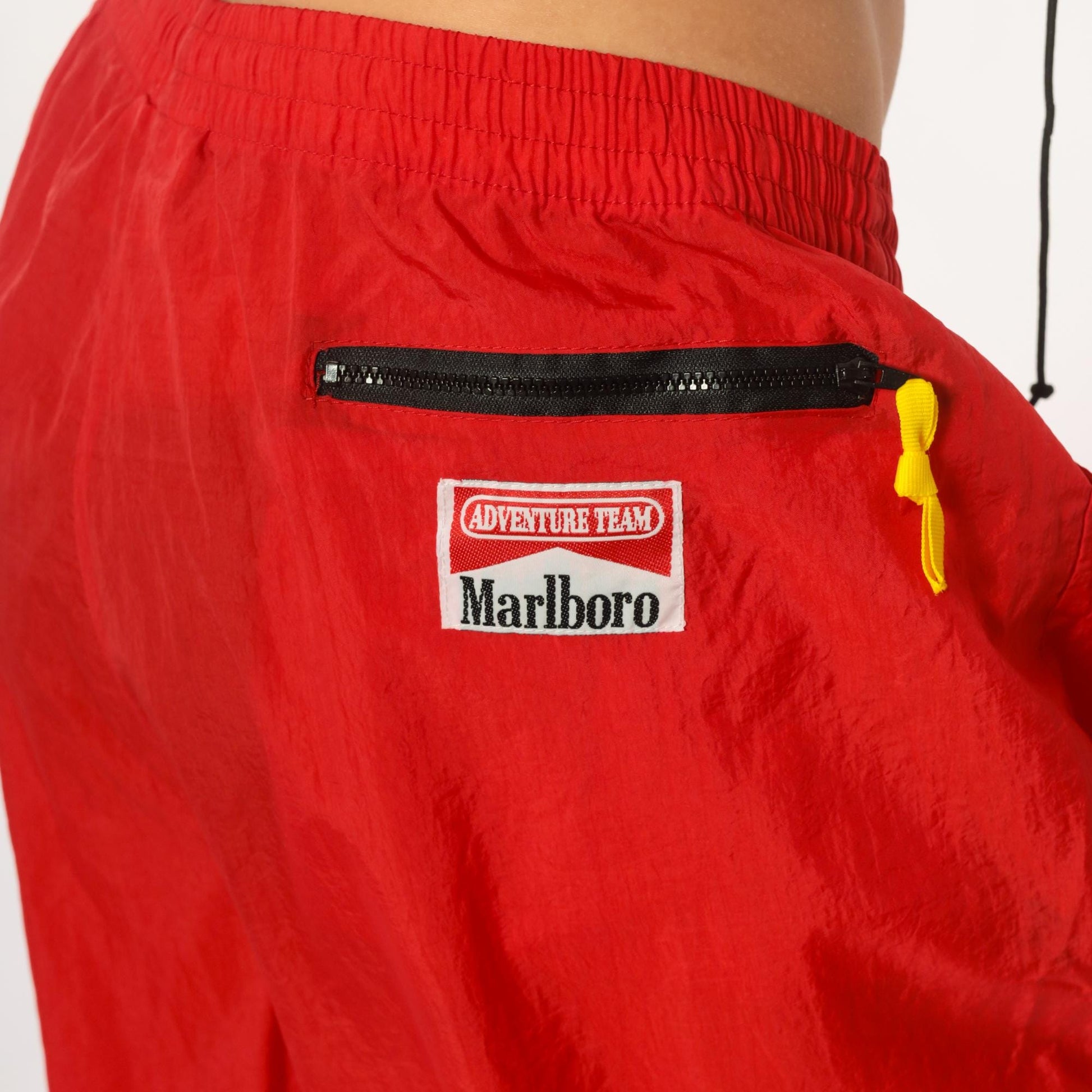 90s Marlboro Adventure Team Tracksuit Red Black Yellow Nylon Jacket Pants Extra Large XXL