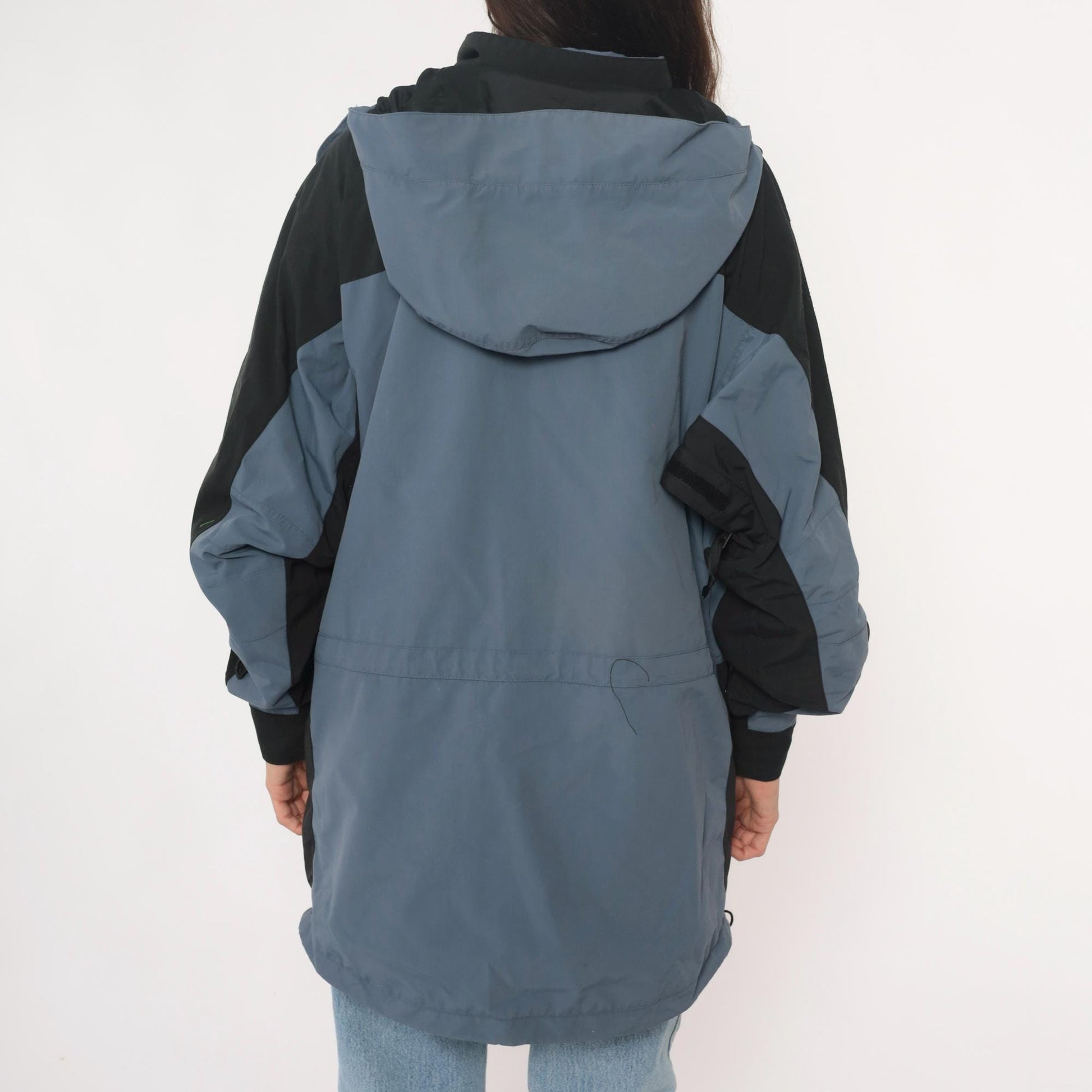 The North Face 90s Colorblock Hooded Windbreaker HydroSeal Nylon Jacket Large L