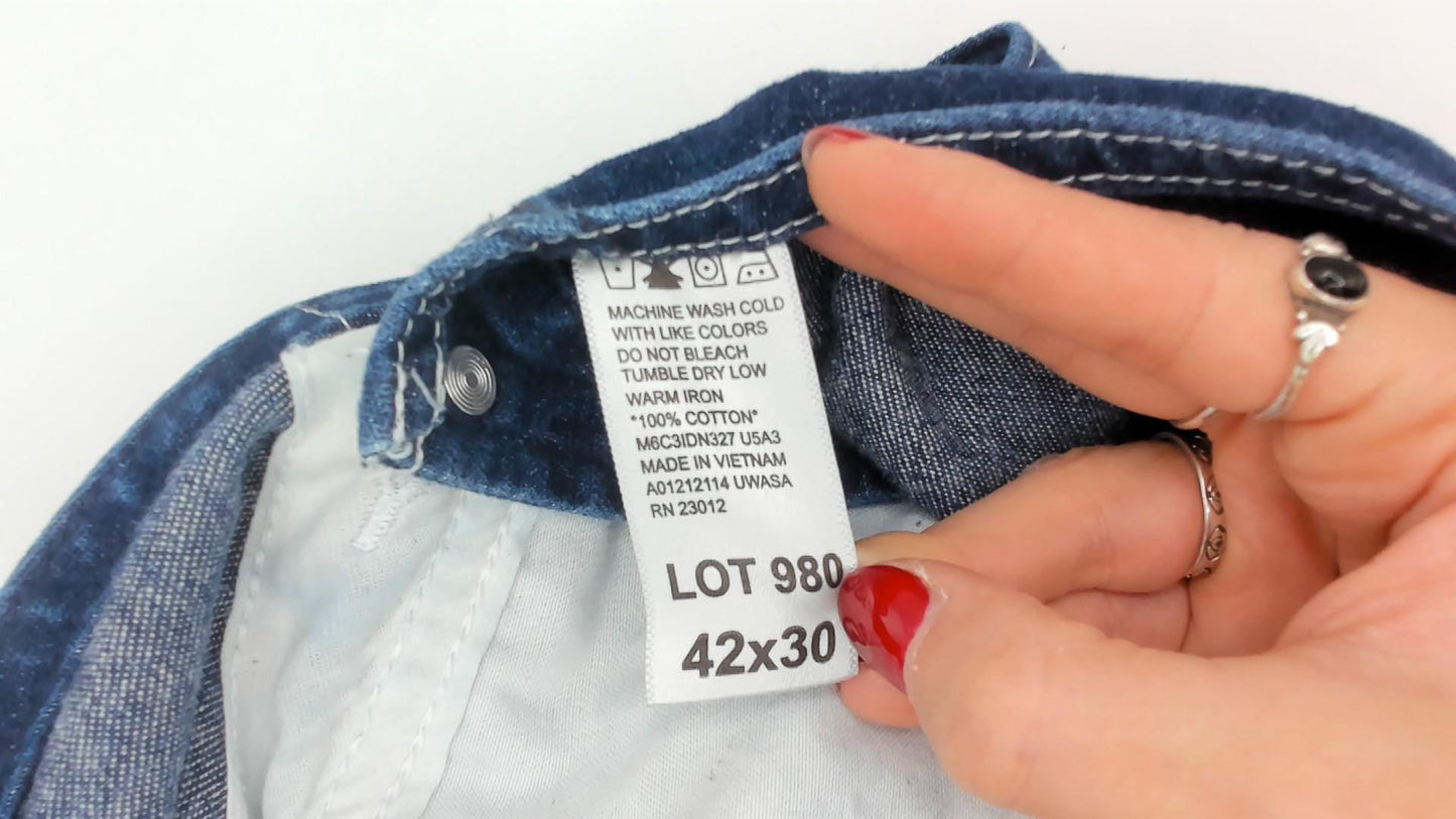 Y2K Roundhouse Dark Blue Denim Overalls Carpenter Workwear Cotton Extra Large