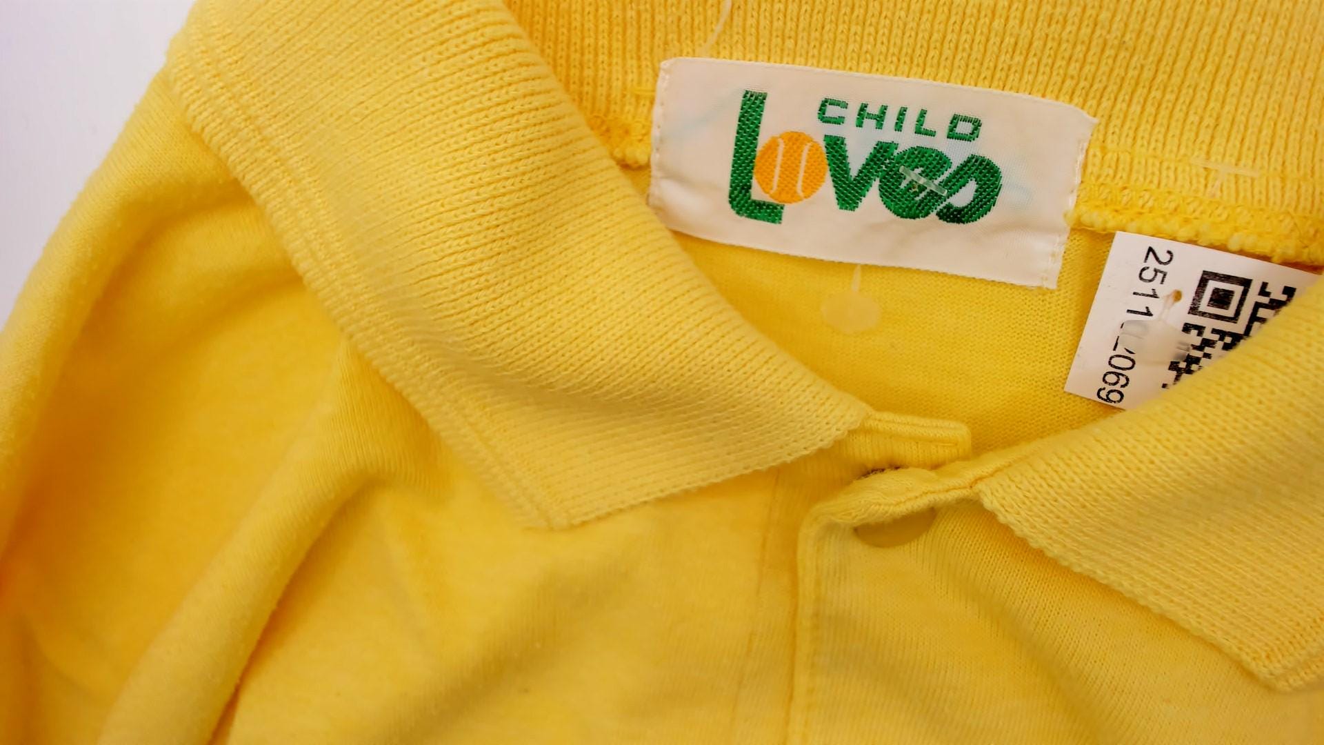 80s Yellow Polo Shirt Marine Seafarer Sailboat Graphic Collared Medium