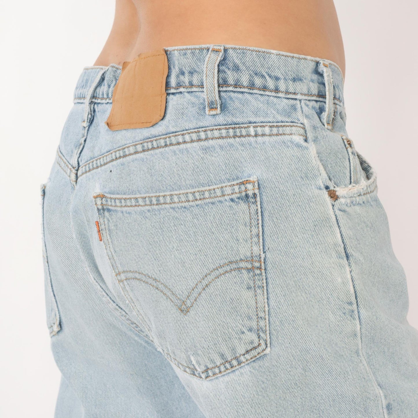 Levi's 505 Light Wash Jeans 2000s Straight Leg Denim Cotton W36 L30