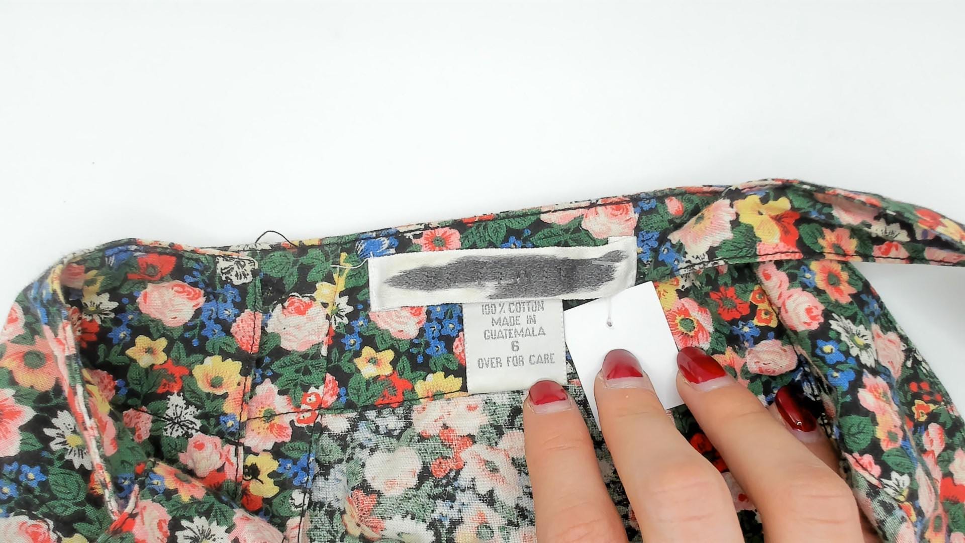 90s The Limited Floral Midi Sundress Calico Print Sweetheart Neckline Small