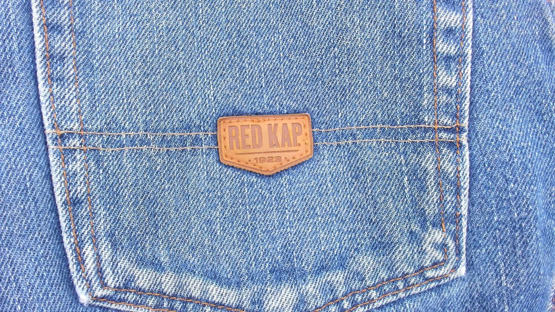 Red Kap Workwear Jeans 2000s Distressed Denim Straight Leg Blue Faded Wash Medium